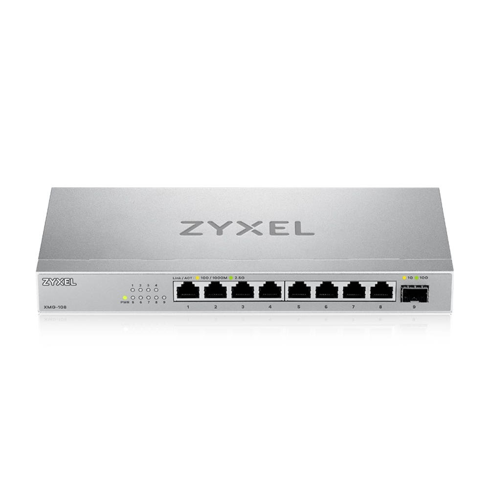 Zyxel XMG-108 Switch Non Gestito 8 Porte 2.5G Ethernet con Porta 10G SFP - Argento