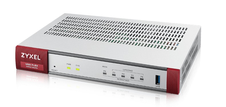 Zyxel USGFLEX50HP-EU0102F Firewall Hardware 0,35 Gbit/s con PoE 30W, Supporto fino a 15 Utenti e VPN IPSec/SSL