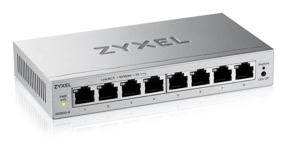 Zyxel GS1200-8V3 Gestito L2 Gigabit Ethernet (10/100/1000) Desktop Grigio