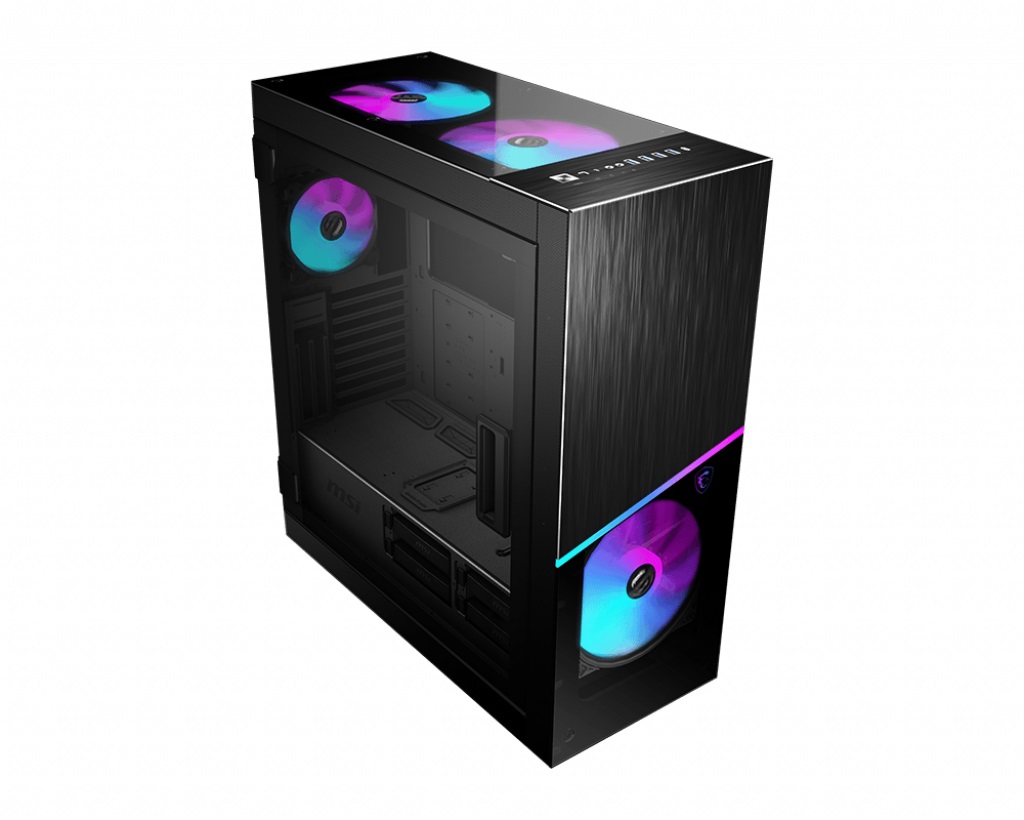MSI MPG SEKIRA 500X Case Midi Tower EATX con 4 Ventole ARGB, Supporto Radiatori fino a 360mm, Vetro Temperato Nero