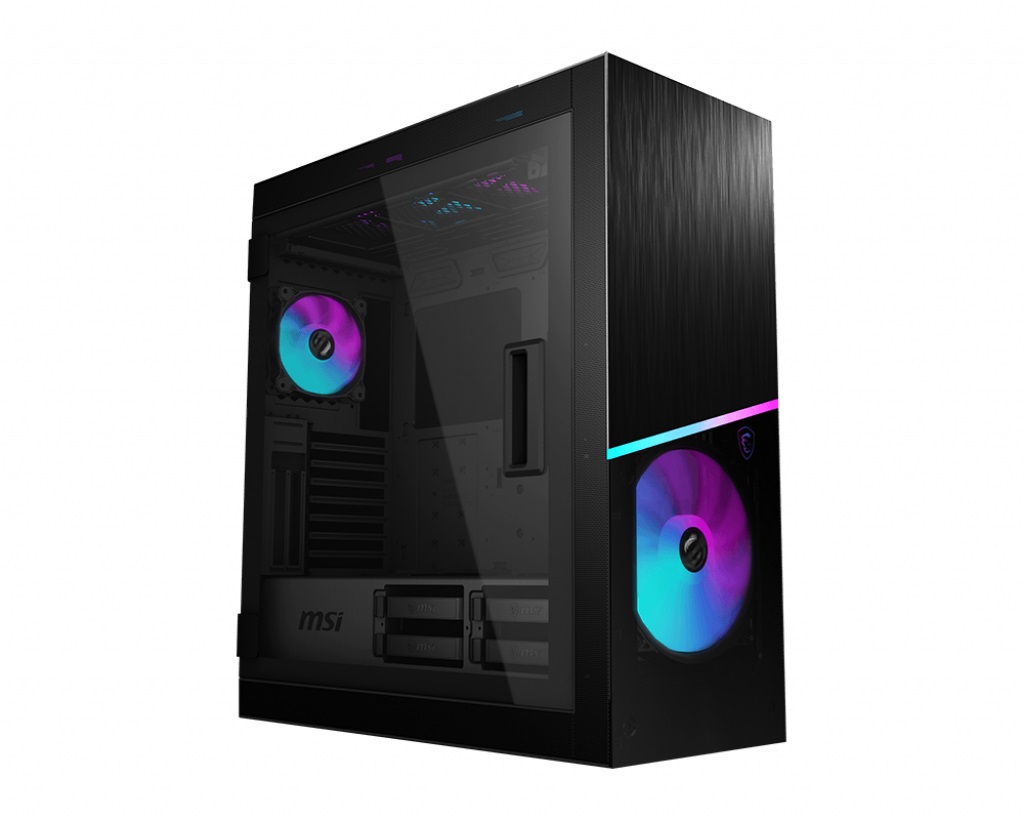 MSI MPG SEKIRA 500X Case Midi Tower EATX con 4 Ventole ARGB, Supporto Radiatori fino a 360mm, Vetro Temperato Nero