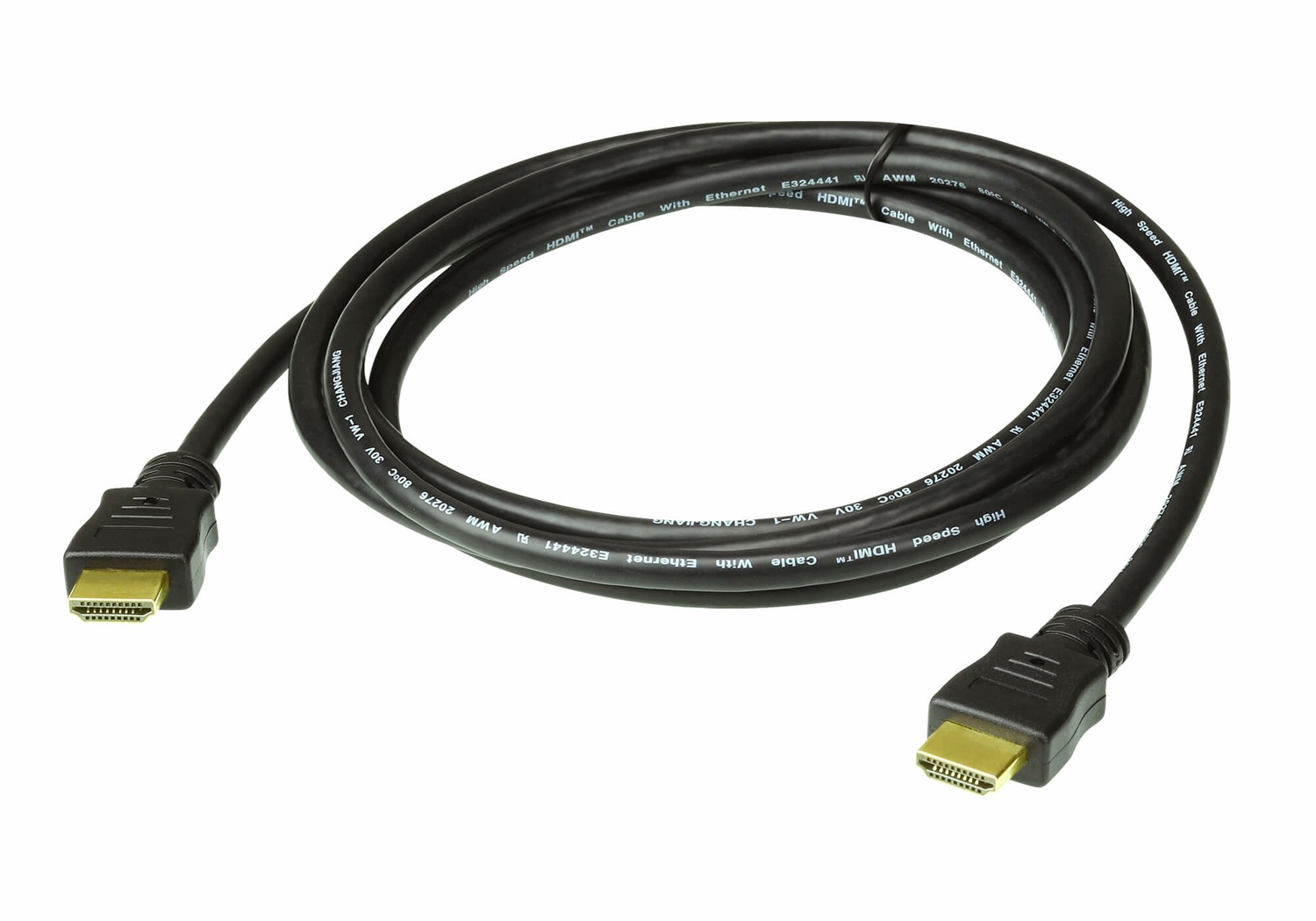 ATEN Cavo HDMI 2 m - True 4K, Alta Velocità, Tipo A, Nero con Canale Ethernet