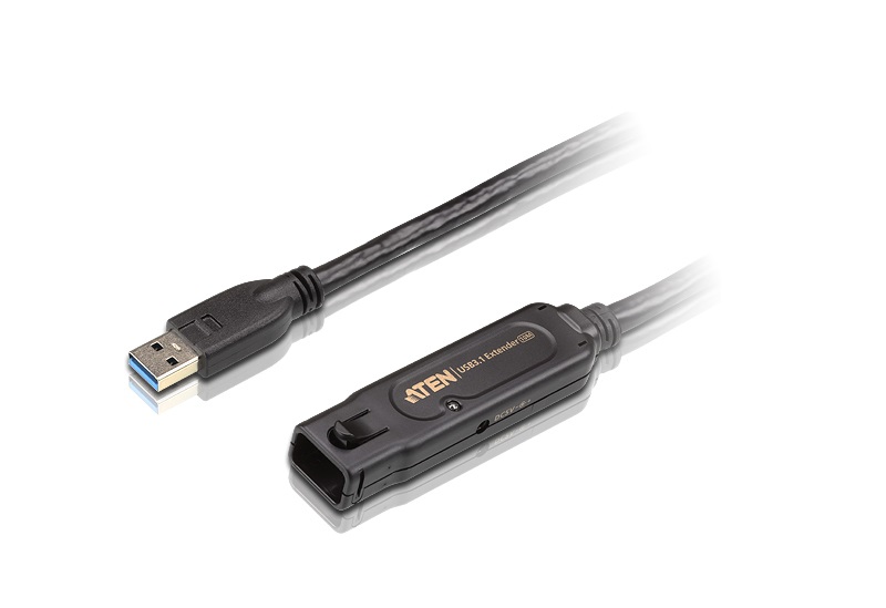 ATEN UE3310 Cavo Extender USB 3.1 Gen1 da 10 m, Nero, Fino a 5 Gbps, Compatibile con USB 2.0/1.1