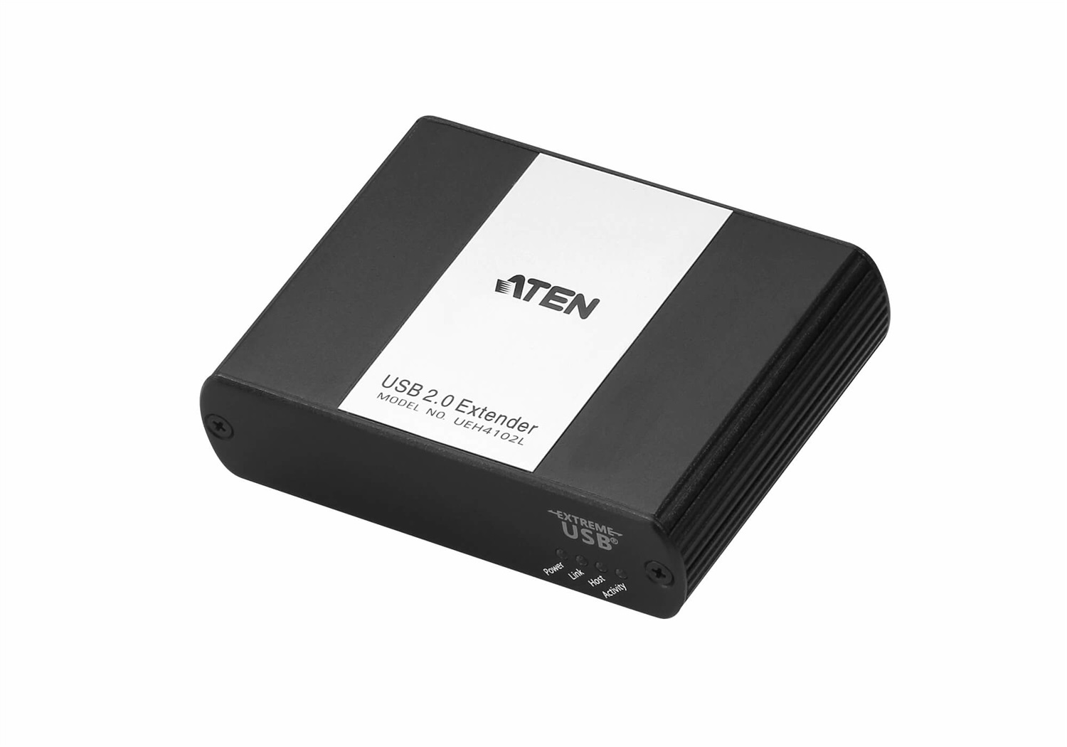 ATEN Extender su LAN USB 2.0 Cat 5 a 4 porte - UEH4102, Ricevitore e Trasmettitore, Distanza 100 m, Velocità 480 Mbit/s, Colore Nero, Materiale Metallo