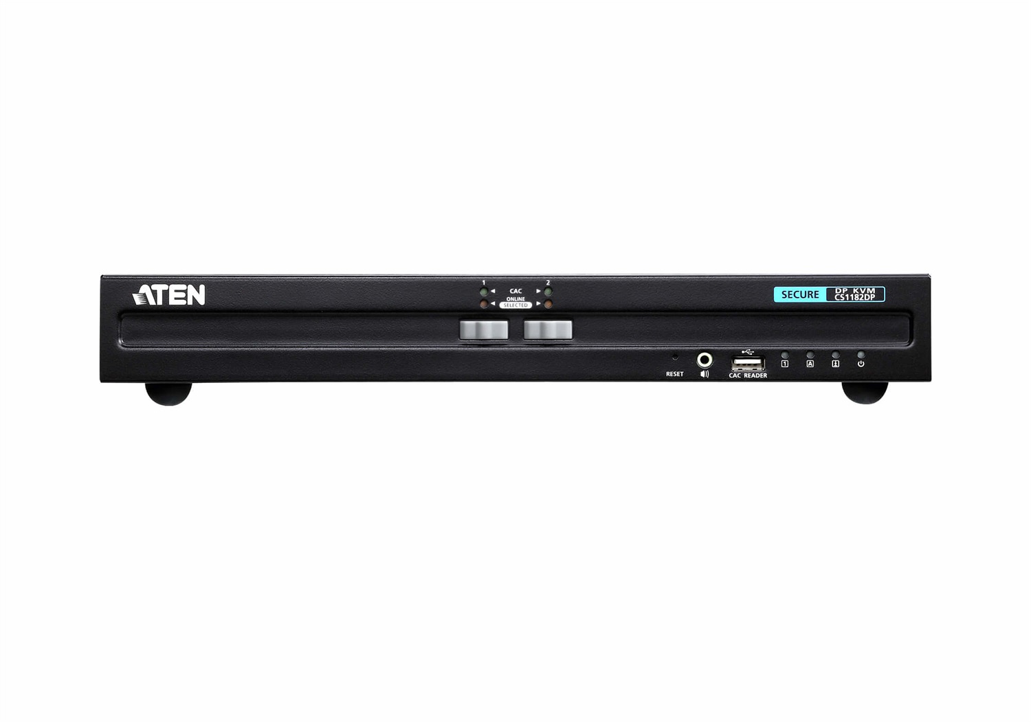 ATEN 2-Port USB DisplayPort Secure KVM Switch - 4K Ultra HD, Risoluzione 3840 x 2160, Montaggio Rack