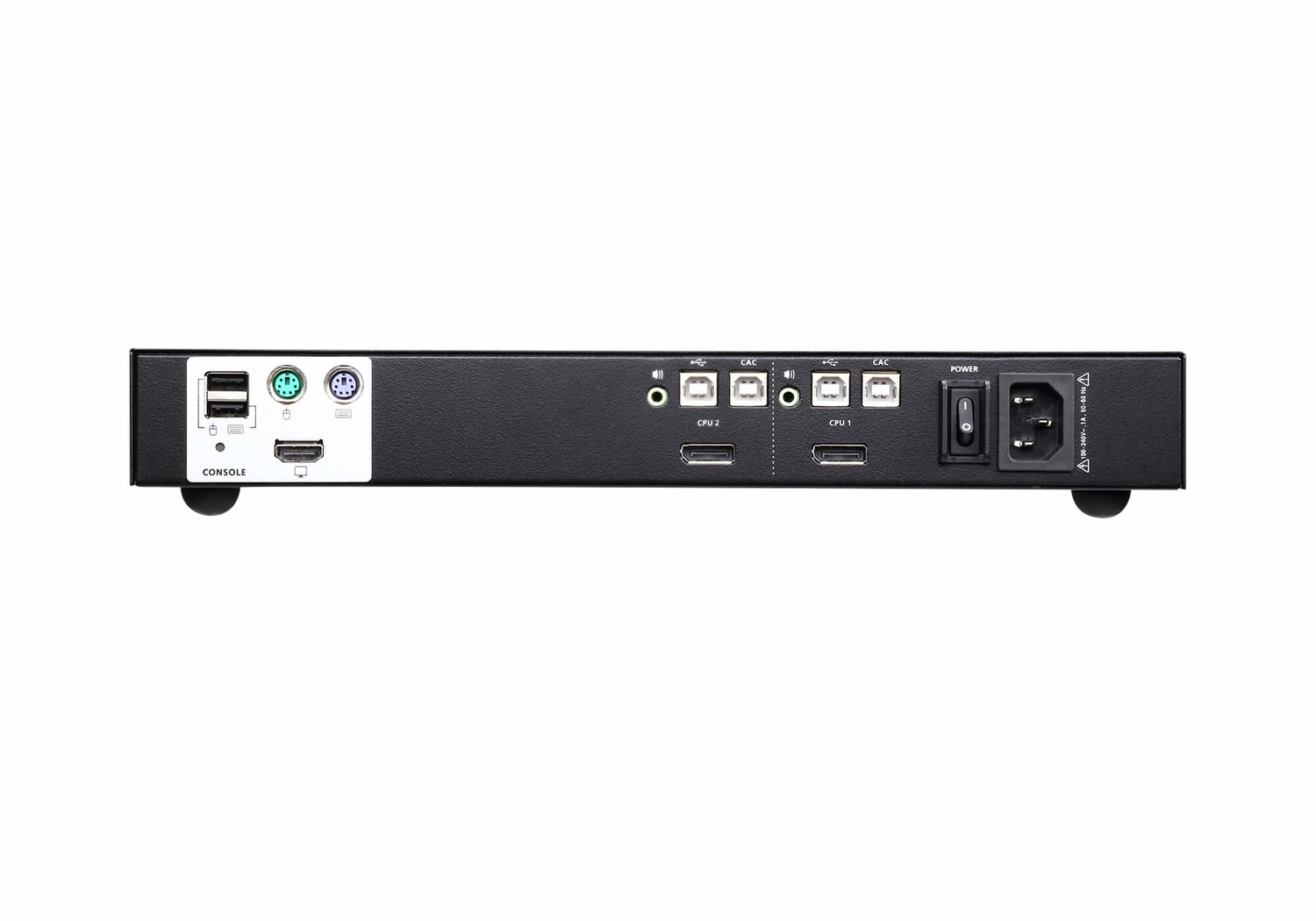 ATEN 2-Port USB DisplayPort Secure KVM Switch - 4K Ultra HD, Risoluzione 3840 x 2160, Montaggio Rack