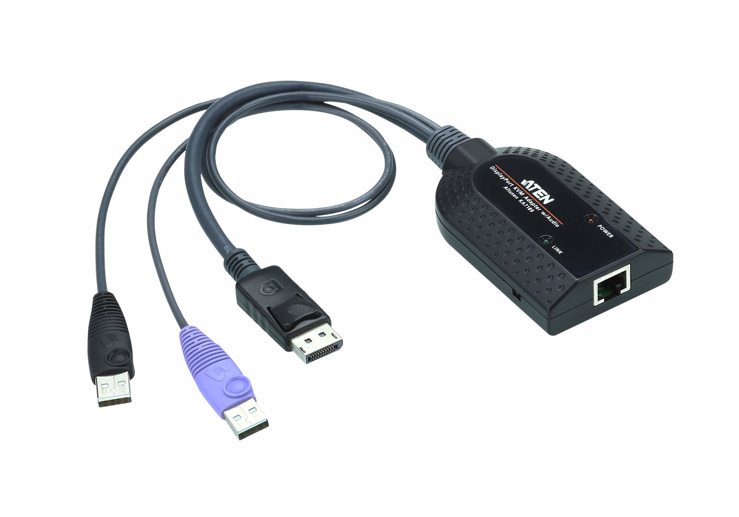 ATEN Adattatore KVM KA7189-AX per Virtual media USB DisplayPort con supporto per lettore Smart Card e disassemblatore audio