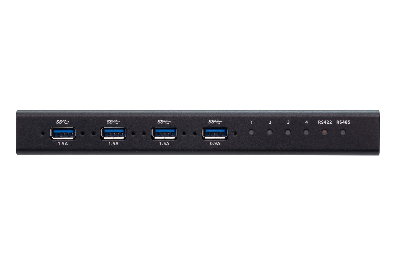 ATEN Switch Hub Industriale USB 3.2 Gen 1, 4 x 4, Modello US3344I, Velocità fino a 5 Gbps, Colore Nero, Scocca in Metallo