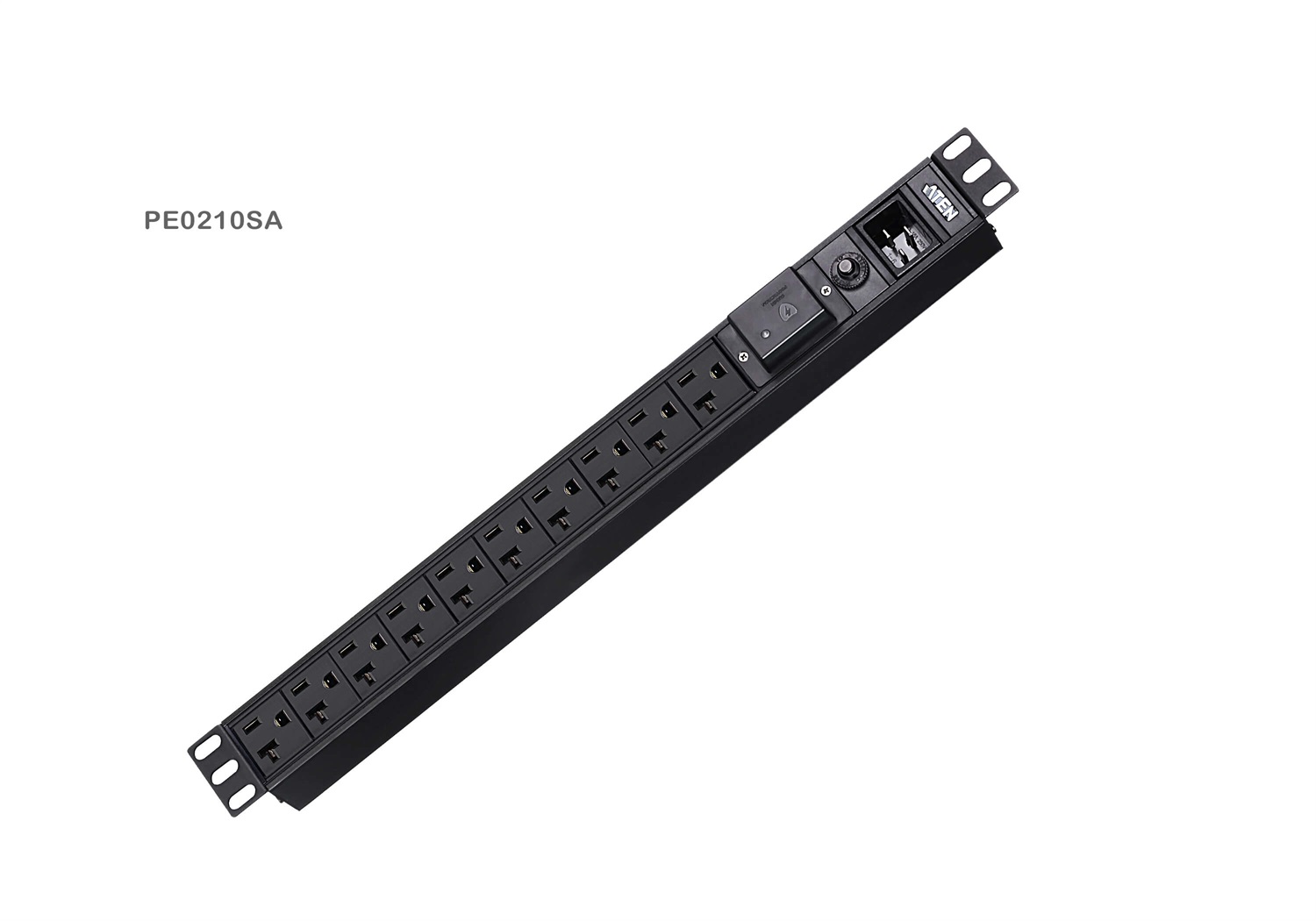 ATEN PE0210SG PDU 1U 16A con 10 Porte e Protezione da Sovratensione - Unità di Distribuzione Elettrica Montabile su Rack