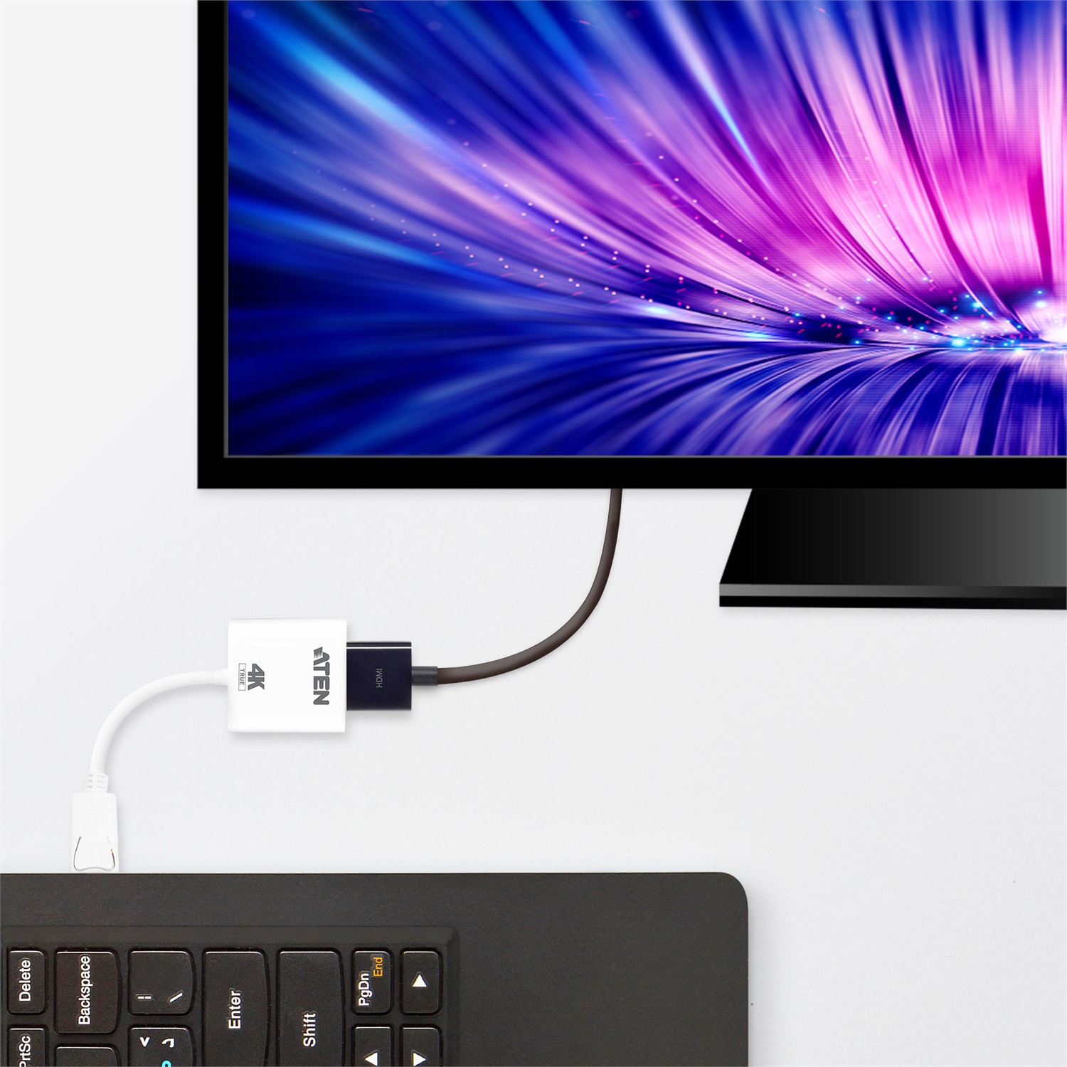 ATEN Adattatore Attivo DisplayPort a True 4K HDMI