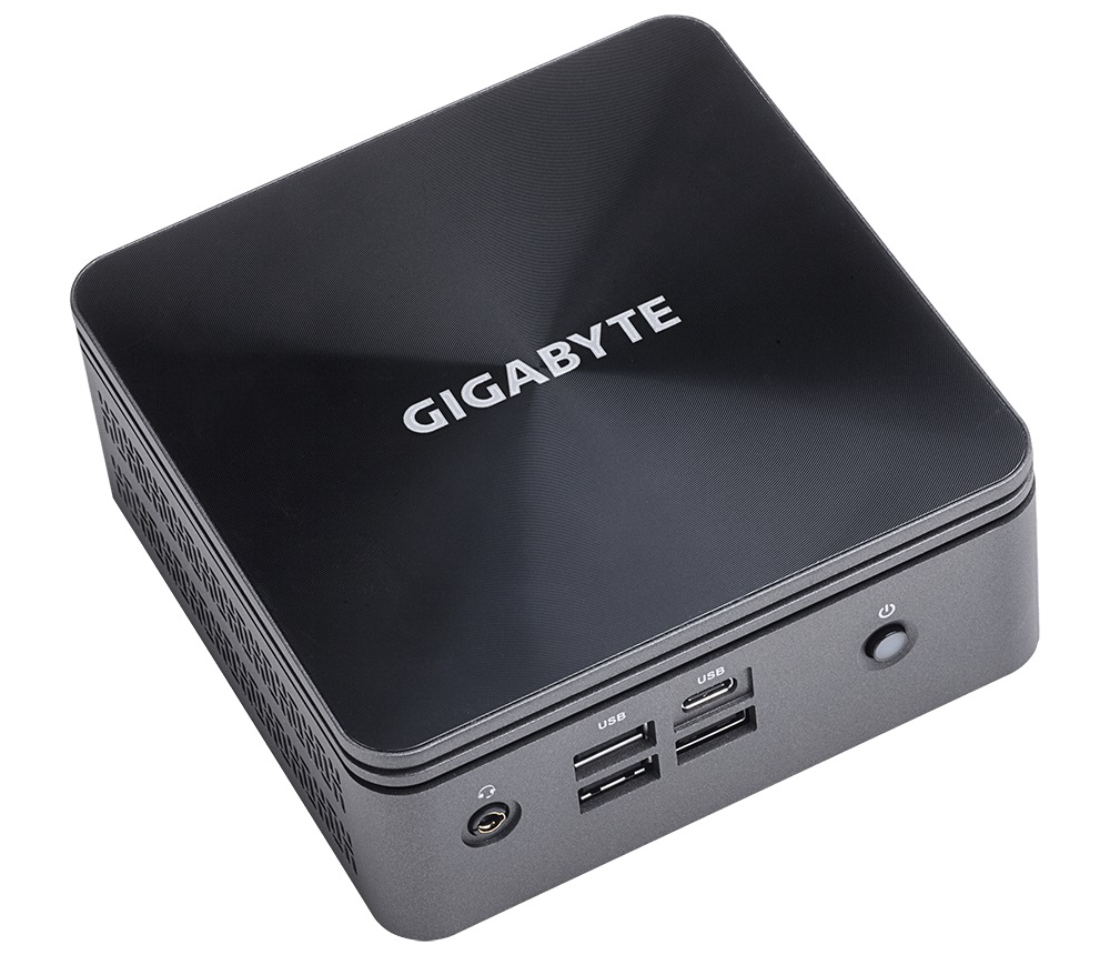 GIGABYTE GB-BRI3H-10110 Barebone Mini PC con Intel Core i3-10110U, Dual Core, 2,1 GHz, 64 GB RAM supportata, HDD/SSD, BGA 1528