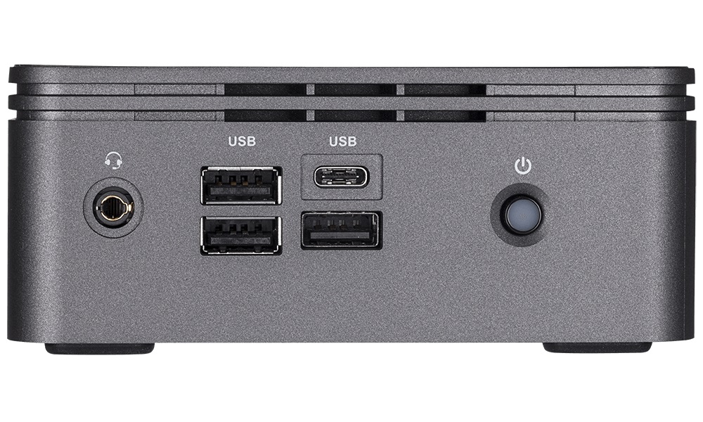 GIGABYTE GB-BRI3H-10110 Barebone Mini PC con Intel Core i3-10110U, Dual Core, 2,1 GHz, 64 GB RAM supportata, HDD/SSD, BGA 1528