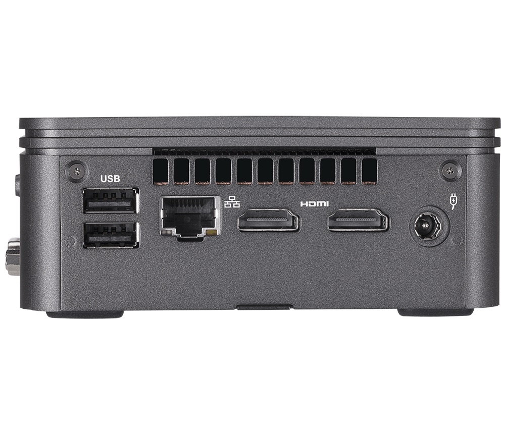 GIGABYTE GB-BRI3H-10110 Barebone Mini PC con Intel Core i3-10110U, Dual Core, 2,1 GHz, 64 GB RAM supportata, HDD/SSD, BGA 1528