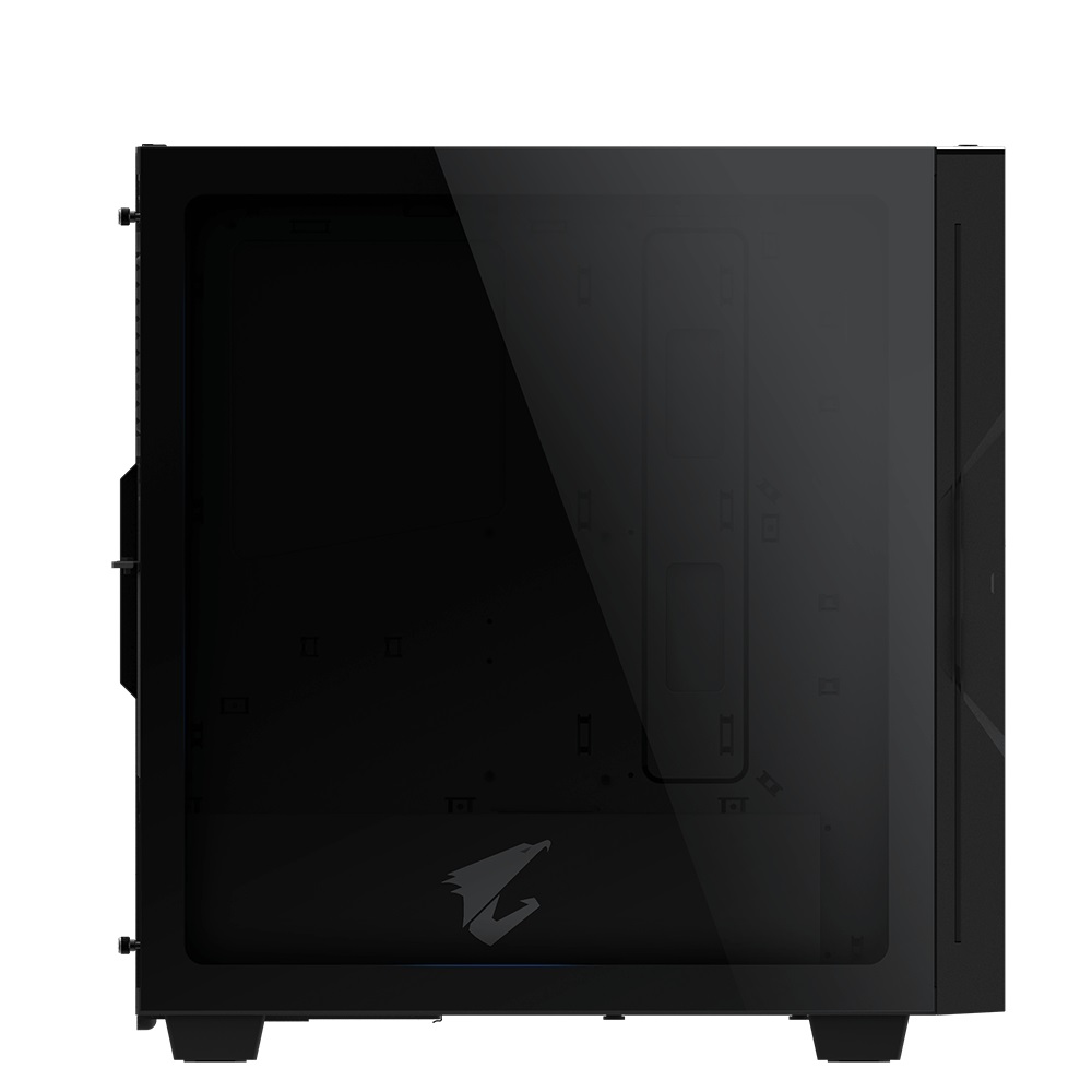 Gigabyte AORUS C300 GLASS Midi-Tower Nero con Pannello in Vetro Temperato, 2 Ventole Pre-Installate, HDMI e USB 3.1 Gen2 Type-C, RGB Fusion 2.0