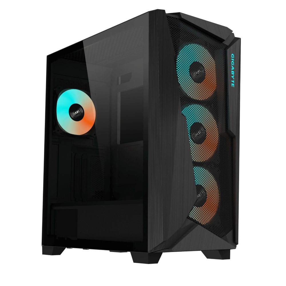 GIGABYTE C301 GLASS V2 Midi Tower ATX/E-ATX/mATX con Vetro Temperato e Supporto RGB - Nero