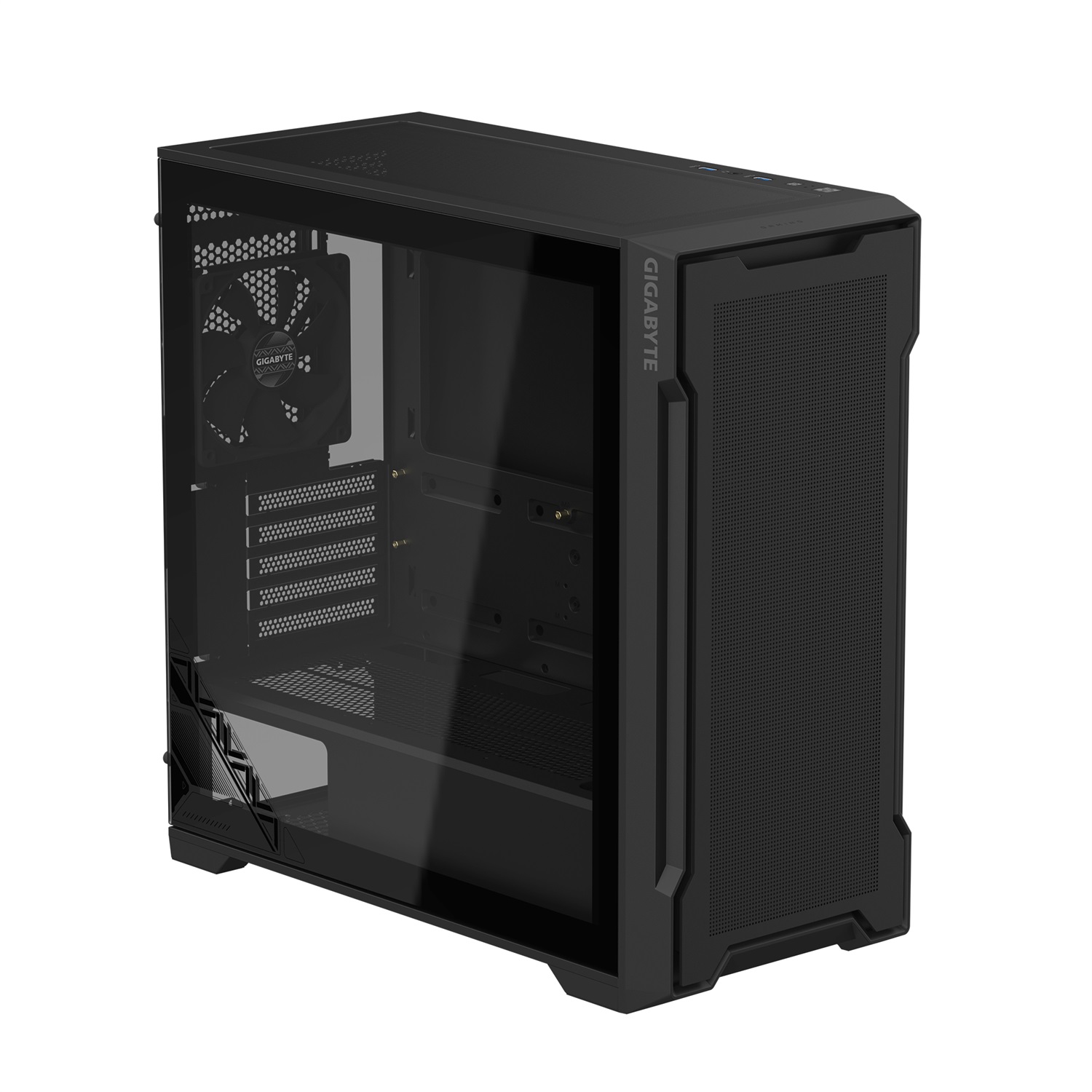 GIGABYTE C102 GLASS Midi Tower Nero - Vetro Temperato, Supporto Raffreddamento Liquido, Dual USB 3.0