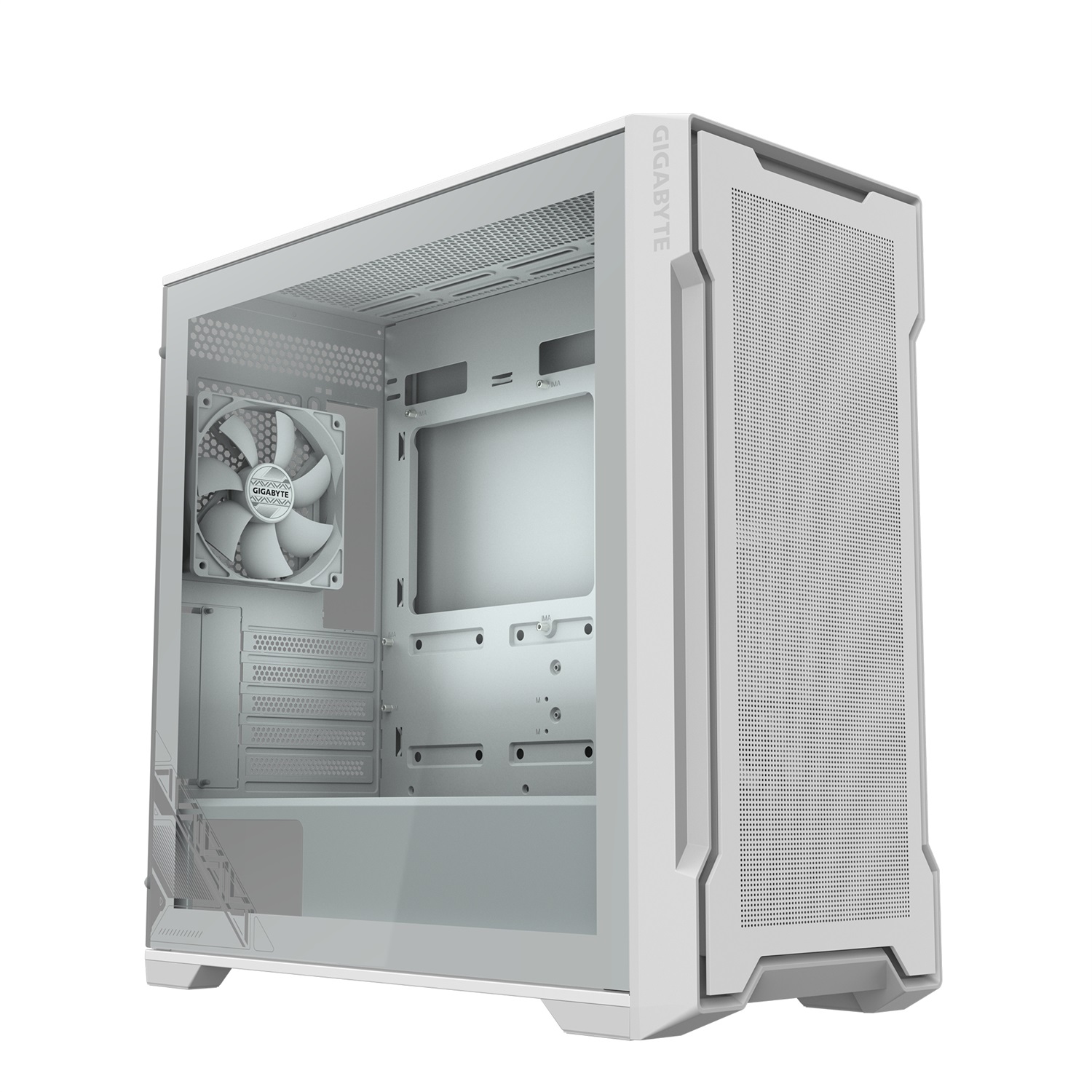 GIGABYTE C102 GIass Ice Midi Tower Bianco con Vetro Temperato e Ventola da 120 mm
