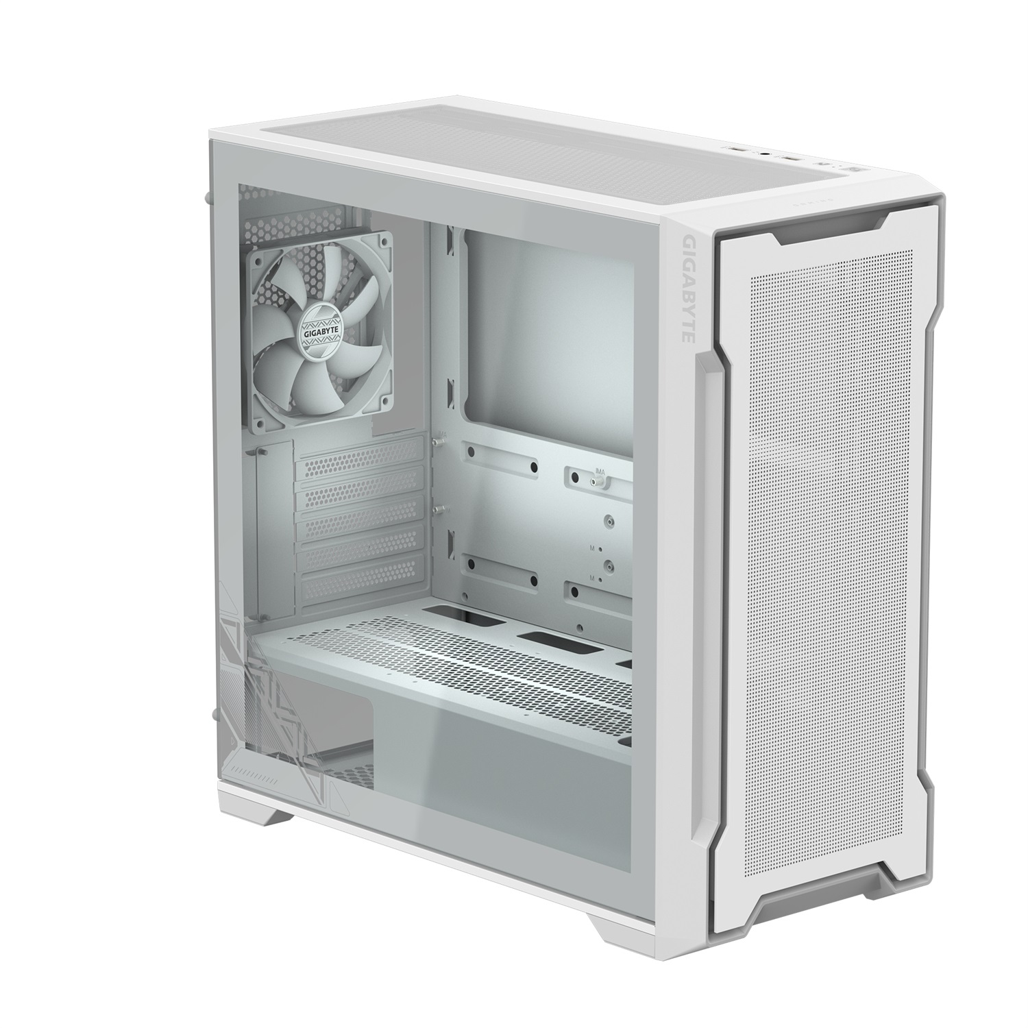 GIGABYTE C102 GIass Ice Midi Tower Bianco con Vetro Temperato e Ventola da 120 mm