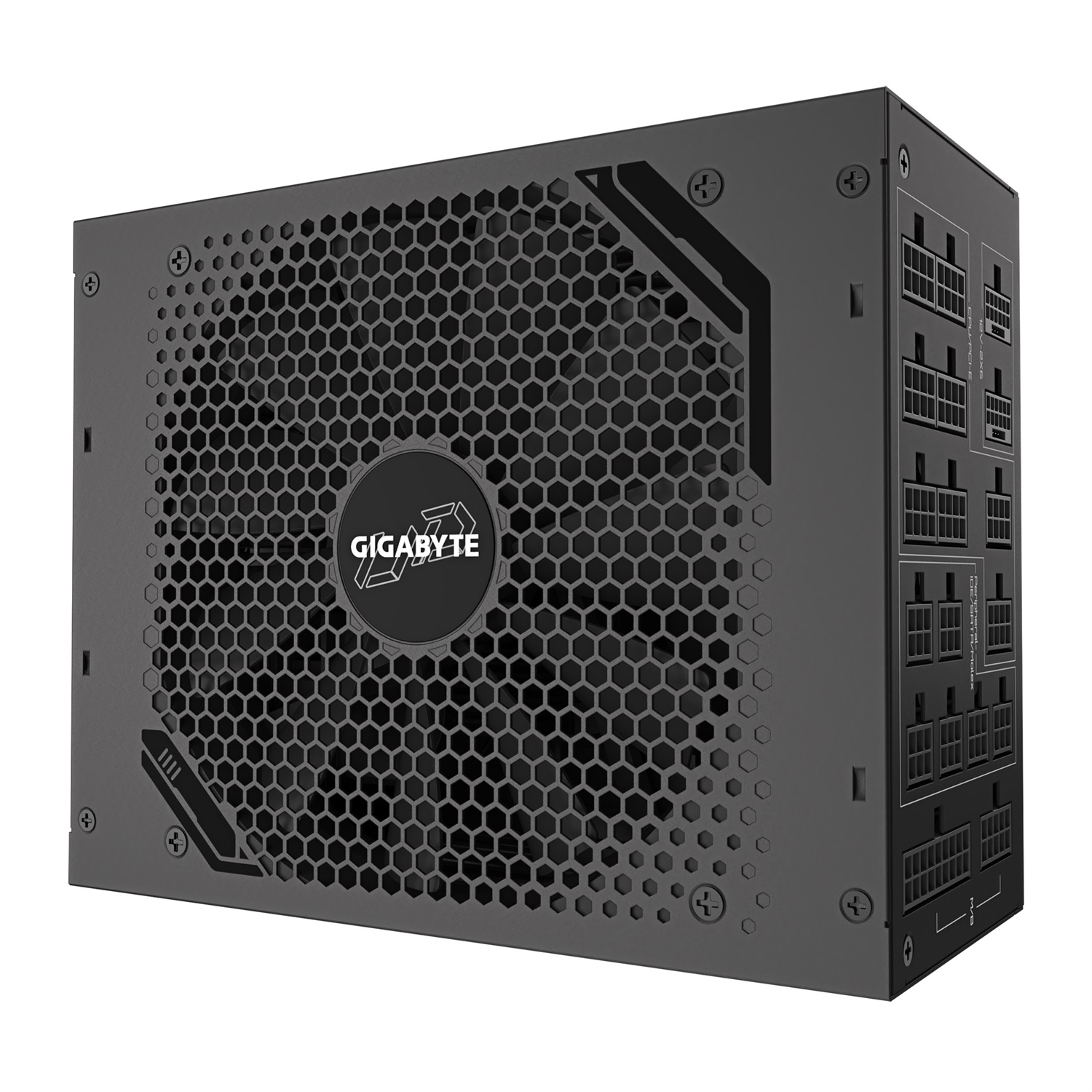 GIGABYTE UD1600PM PG5 AI TOP Alimentatore 1600W - PCIe 5.0, 80 PLUS Platinum, Design Completamente Modulare, Ventola da 120 mm, Compatibile con ATX 3.1, Spina EU