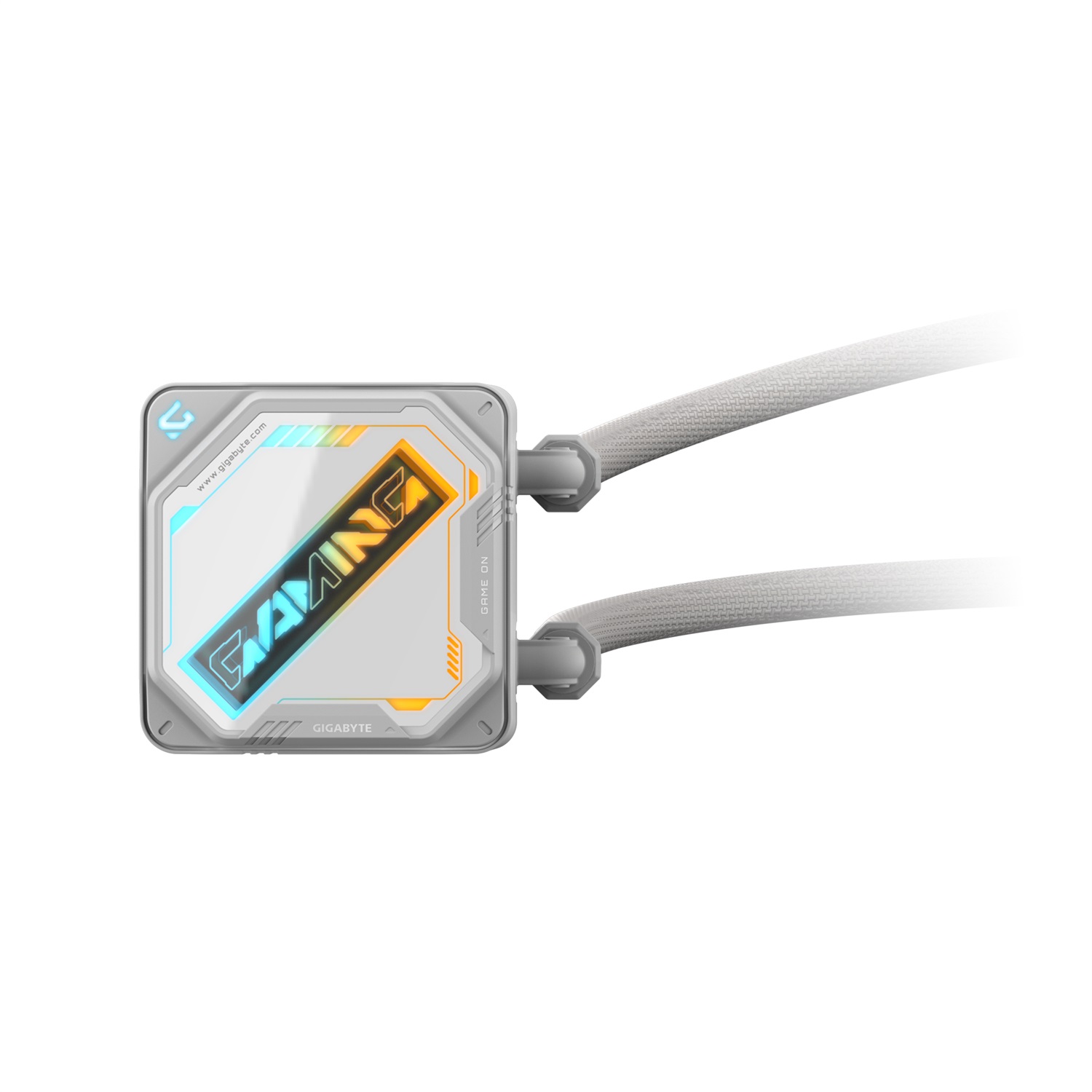 GIGABYTE GAMING 360 ICE Raffreddamento Liquido per CPU - 3x120 mm Ventole ARGB, Meccanismo di bloccaggio a scorrimento, DAISY-CHAIN, Compatibile con Intel LGA 1851 e AMD AM5, Tubi in teflon, Copertura superiore magnetica