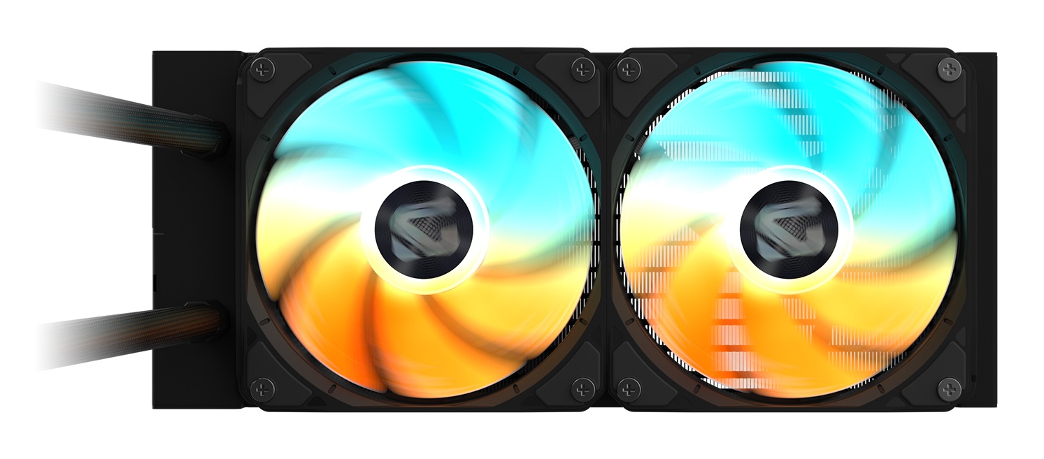 GIGABYTE GAMING 240 Dissipatore a Liquido per CPU - 2x120mm Ventole ARGB, meccanismo di bloccaggio a scorrimento, DAISY-CHAIN, Compatibile con Intel LGA 1851 e AMD AM5