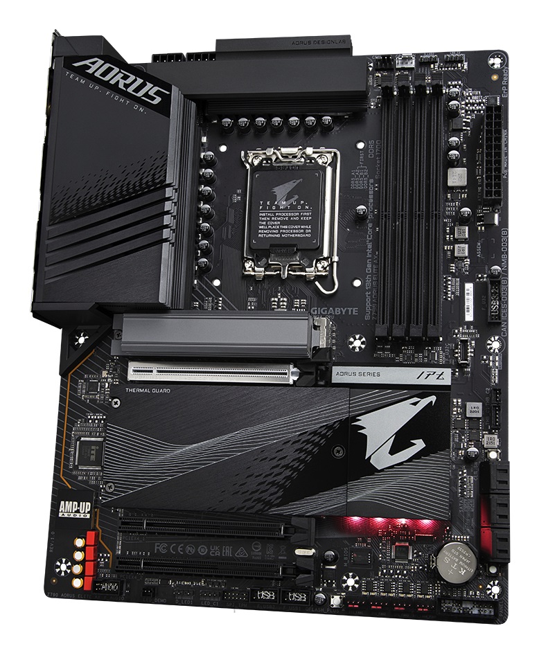 GIGABYTE Z790 AORUS ELITE AX Scheda Madre ATX LGA 1700 - Supporta CPU Intel di 14a generazione, DDR5 fino a 7600MHz (OC), 16 2 1 fasi VRM, 4x PCIe 4.0 M.2, Wi-Fi 6E, LAN 2.5GbE, USB 3.2 Gen 2x2