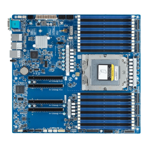 GIGABYTE MZ33-AR0 Scheda Madre E-ATX Socket SP5 per Processori AMD EPYC 9004, Supporto DDR5 fino a 4800 MHz