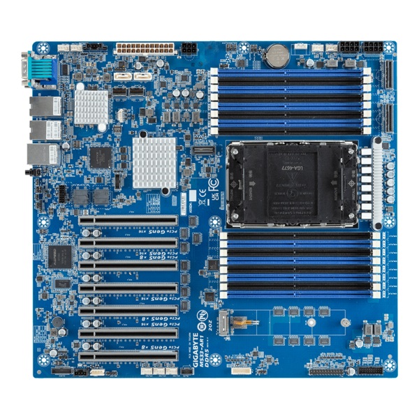 GIGABYTE MS33-AR1 Scheda Madre Intel C741 LGA 4677 (Socket E) ATX Esteso - Supporta DDR5-SDRAM fino a 256 GB