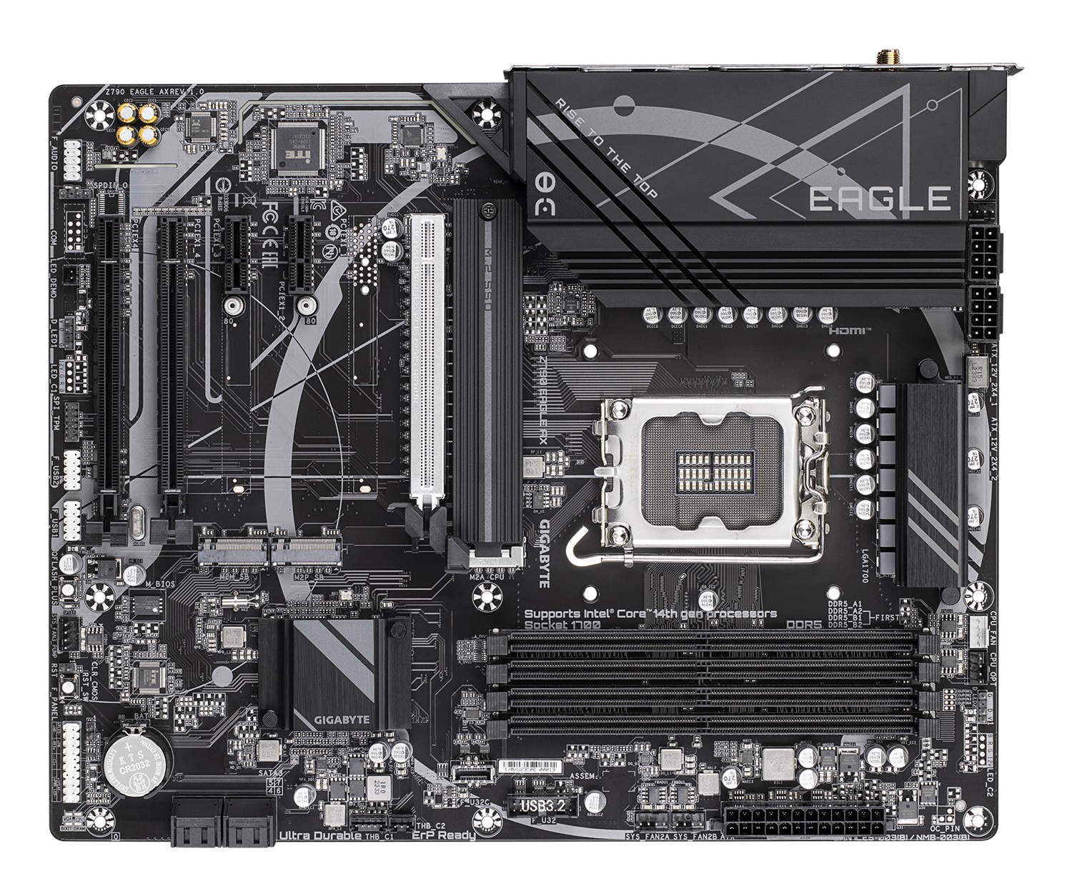 GIGABYTE Z790 EAGLE AX Scheda Madre ATX LGA 1700 con Supporto DDR5 fino a 7600MHz, Wi-Fi 6E e 2.5GbE LAN