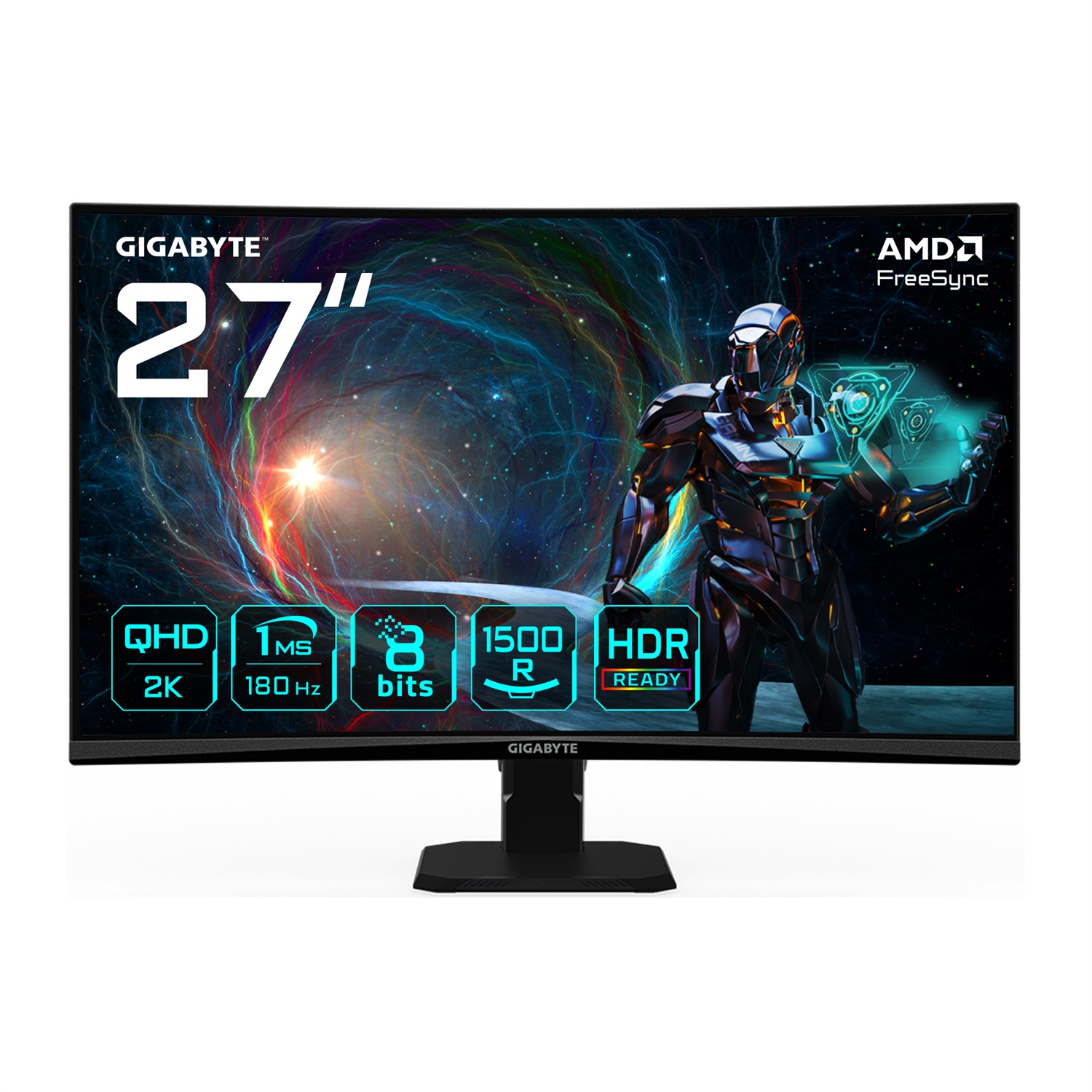 GIGABYTE GS27QCA Monitor Gaming Curvo 27