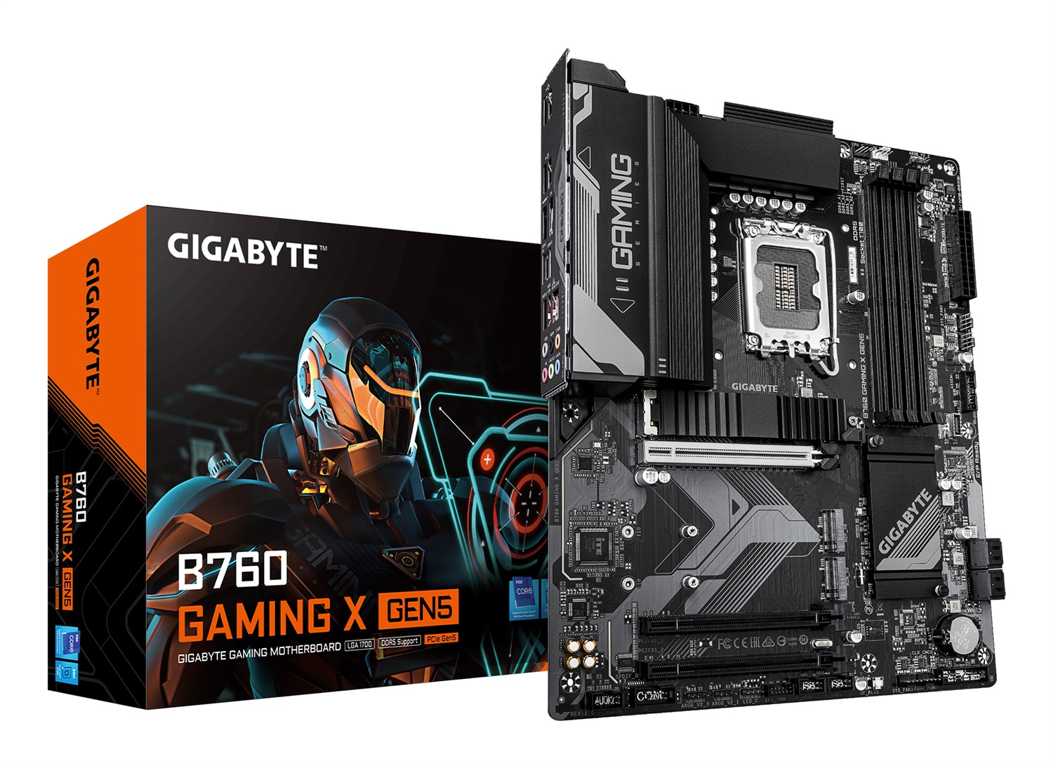GIGABYTE B760 GAMING X GEN5 Scheda Madre ATX - Supporta processori Intel Core di 14a generazione, VRM a 8 1 1 fasi, fino a 5600 MHz DDR5, 3 x M.2 PCIe 4.0, LAN 2.5 GbE, USB 3.2 Gen 2
