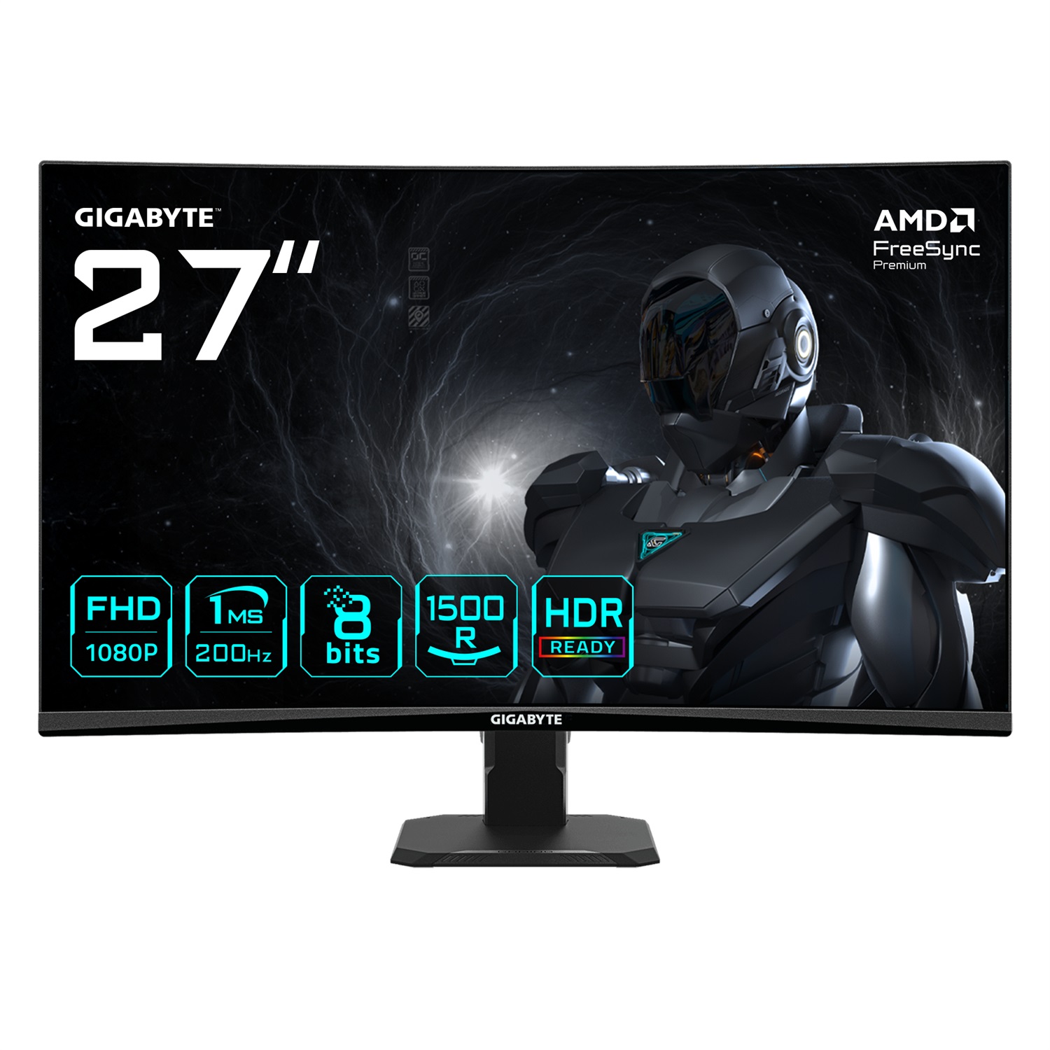 GIGABYTE GS27FCA Monitor Curvo da Gioco 27