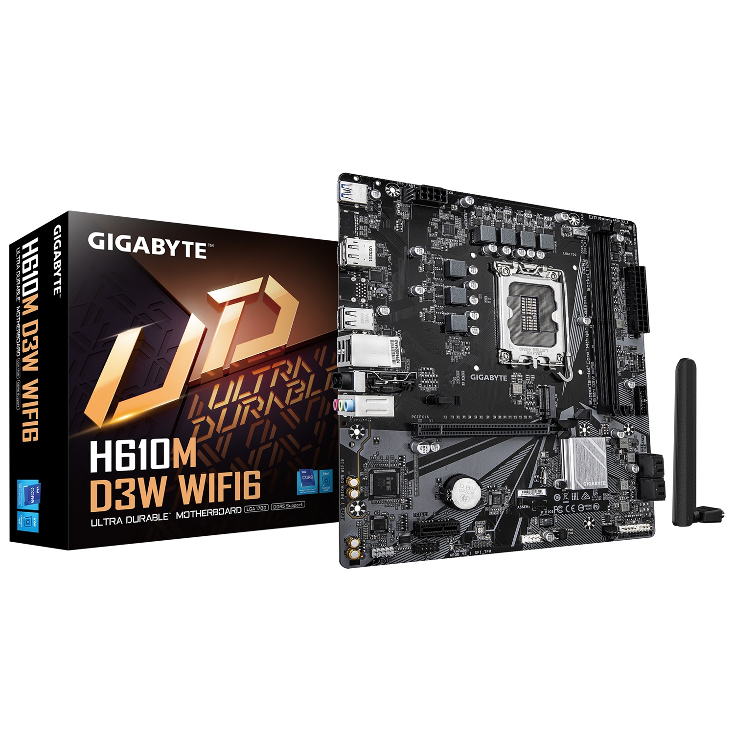 Gigabyte H610M D3W WF6 - Scheda Madre ATX con Socket LGA 1700 e 2 Slot DDR5