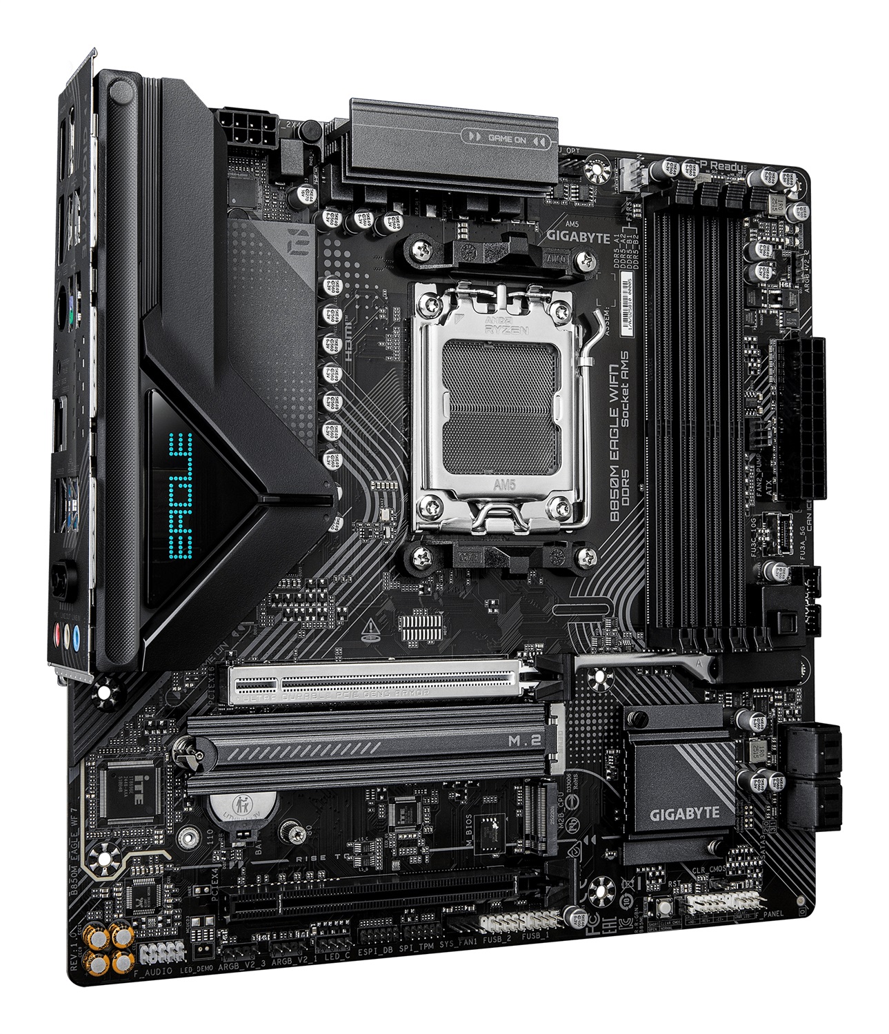 GIGABYTE B850M EAGLE WIFI7 Scheda Madre con supporto per CPU AMD Ryzen 9000, VRM a 8 2 2 fasi, fino a 8200 MHz DDR5, Wi-Fi 7 e LAN 2.5 GbE