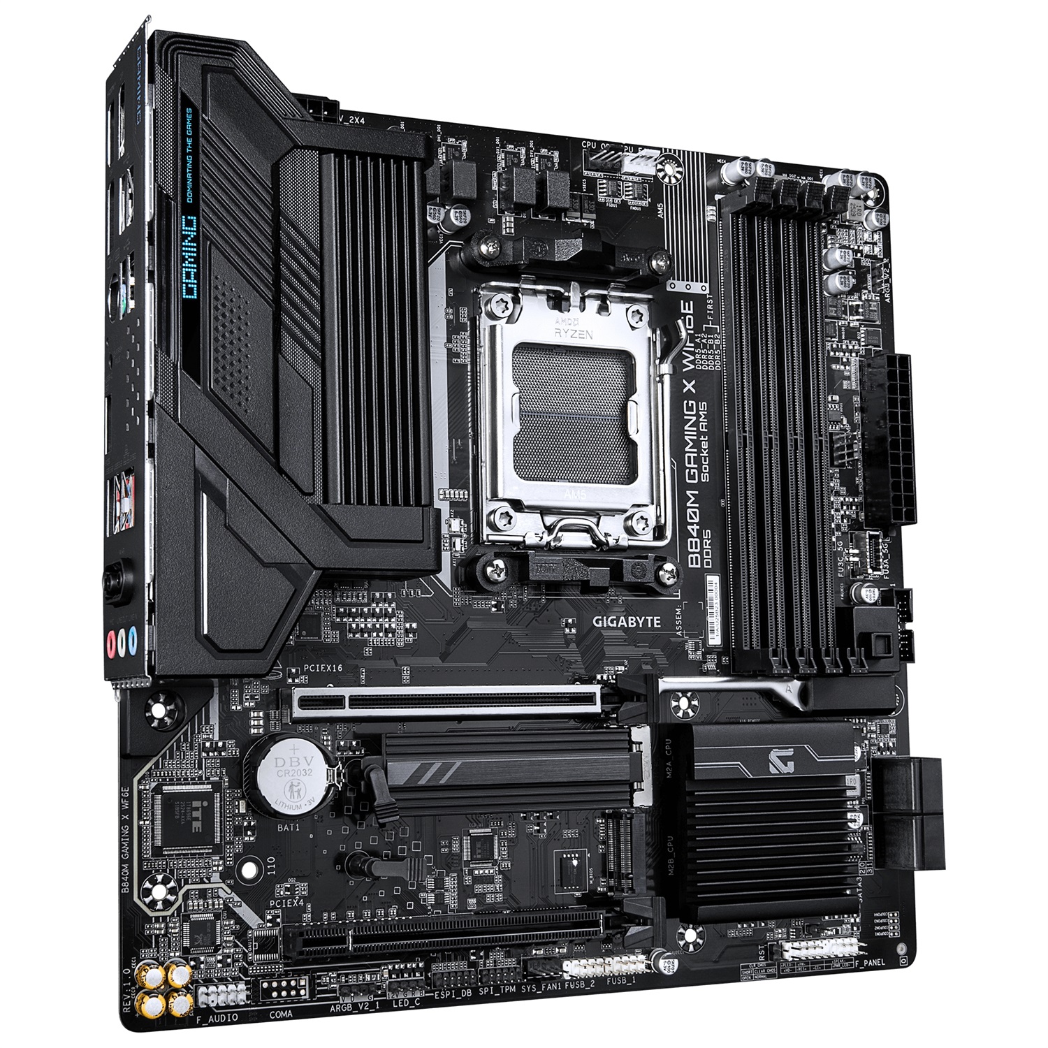 Gigabyte B840M Gaming X WIFI6E - Scheda Madre AM5 per CPU AMD Ryzen 9000 con VRM 8 2 2