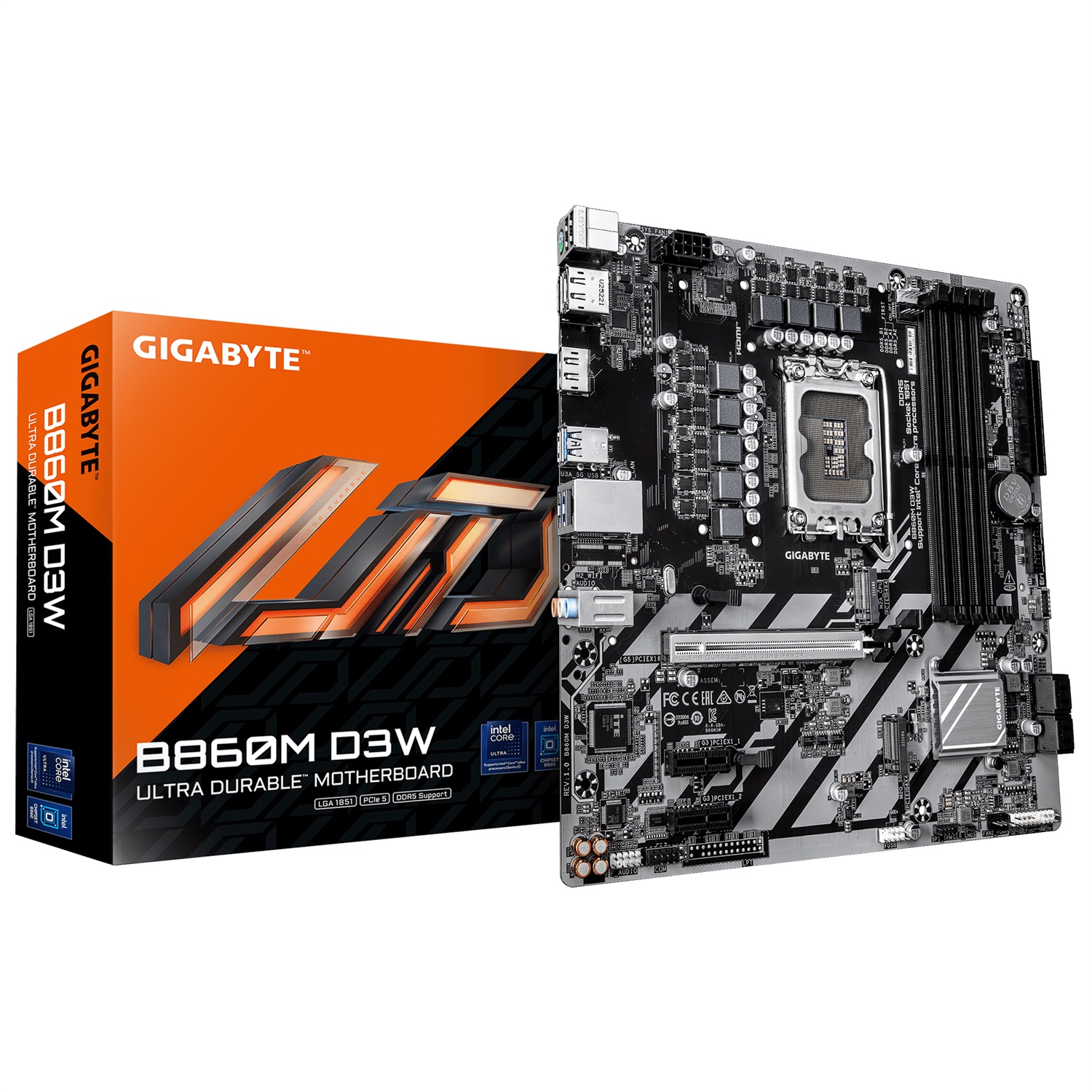 GIGABYTE B860M D3W - Scheda Madre Micro ATX LGA 1200 con Chipset B860 e Supporto DDR4