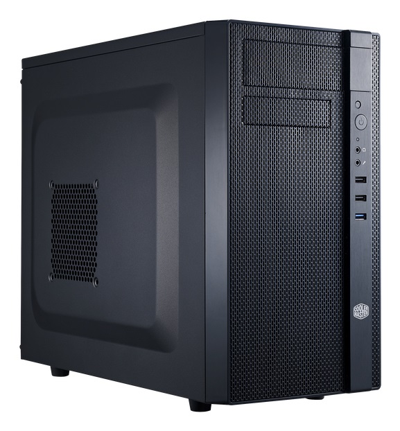 Cooler Master N200 Mini Tower Nero - Case per PC microATX e Mini-ITX con USB 3.0, Pannello Laterale in Maglia, Espandibilità per 3 HDD e 4 SSD