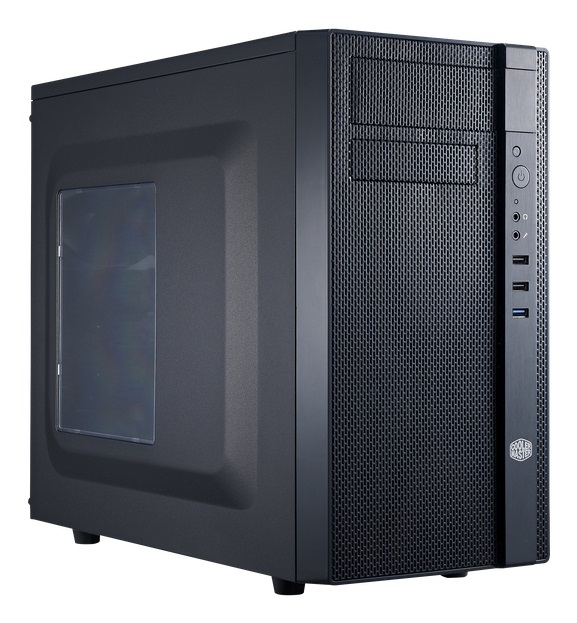 Cooler Master N200 Mini Tower Nero - Case per PC microATX e Mini-ITX con USB 3.0, Pannello Laterale in Maglia, Espandibilità per 3 HDD e 4 SSD