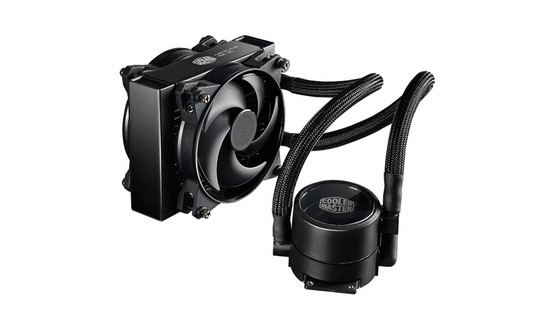 Cooler Master MasterLiquid Pro 140 - Raffreddatore di liquidi AIO 14 cm con 2 ventole da 140mm, Flusso d'aria 64,21 pdc/min, Livello di rumore 6-30 dB, Colore Nero
