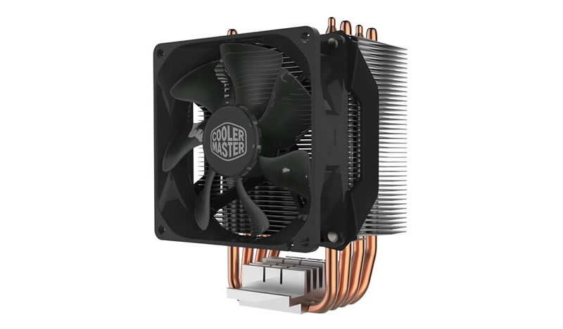 Cooler Master Hyper H412R Dissipatore CPU 9,2 cm - Basso Profilo, Contatto Diretto, 4 Tubi di Calore in Rame, Ventola PWM da 92mm, Compatibile con AMD e Intel