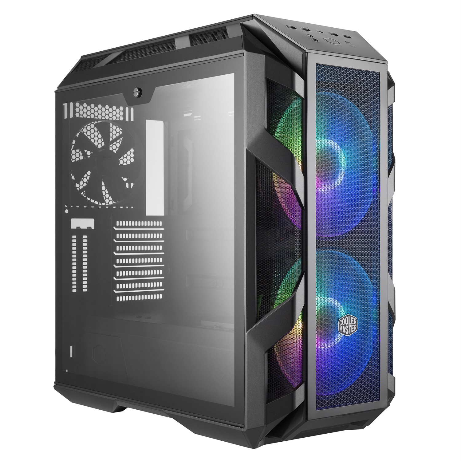 Cooler Master MasterCase H500M ARGB - Midi Tower Grigio con 2 Ventole da 200 mm, 4 Pannelli in Vetro Temperato e Supporto per Schede Madri ATX/EATX/Micro-ATX/Mini-ATX