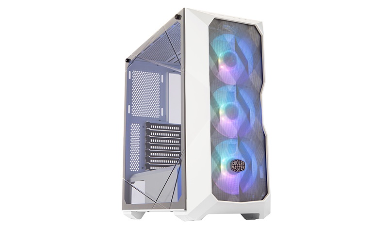 Cooler Master MasterBox TD500 Mesh Midi Tower Bianco con 3 Ventole ARGB e Vetro Temperato