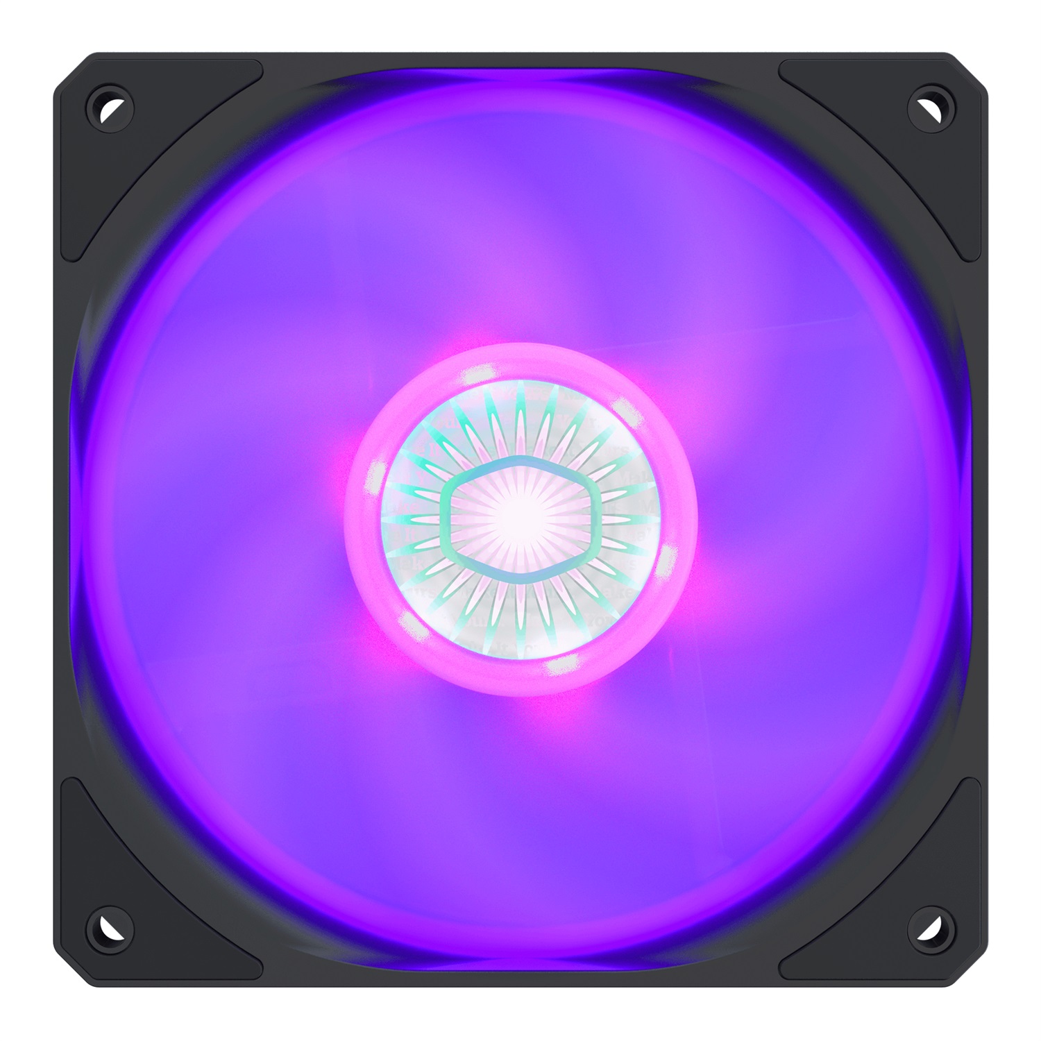 Cooler Master SickleFlow 120 V2 RGB Ventilatore 120mm con Illuminazione RGB, Compatibile con Scheda Madre, Flusso d'Aria 62 CFM, Pressione Statica 2,5 mm H2O, Livello di Rumore da 8 a 27 dB