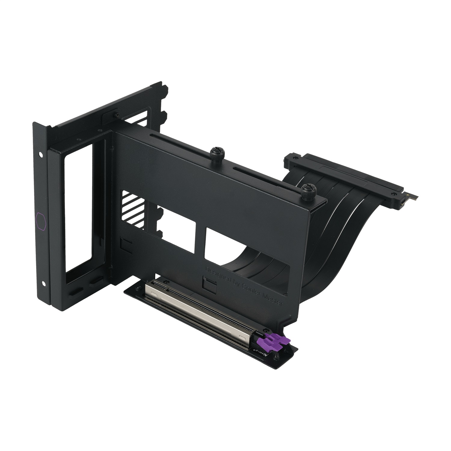 Cooler Master Kit Supporto GPU Verticale Universale V2 con Cavo Riser 165mm, per Chassis ATX e Dispositivi PCI-E 3.0, Staffa in Acciaio SGCC, Nero