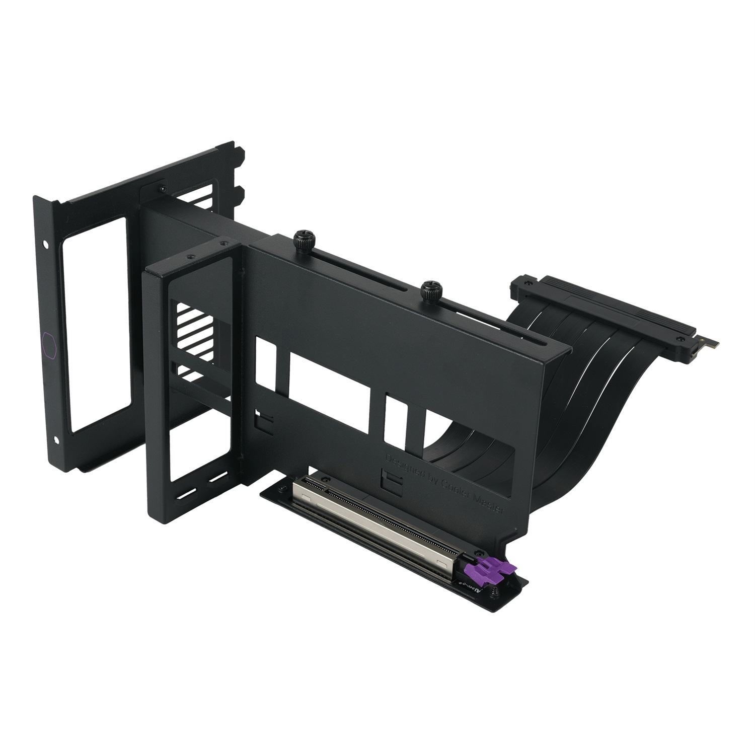 Cooler Master Kit Supporto GPU Verticale Universale V2 con Cavo Riser 165mm, per Chassis ATX e Dispositivi PCI-E 3.0, Staffa in Acciaio SGCC, Nero