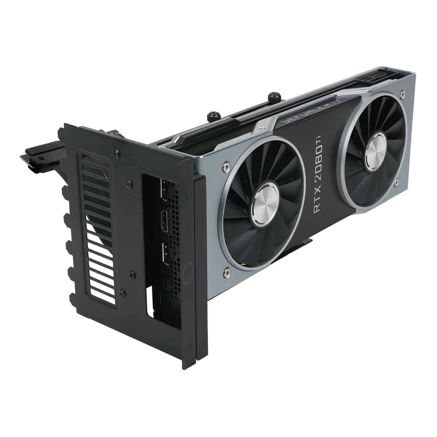 Cooler Master Kit Supporto GPU Verticale Universale V2 con Cavo Riser 165mm, per Chassis ATX e Dispositivi PCI-E 3.0, Staffa in Acciaio SGCC, Nero
