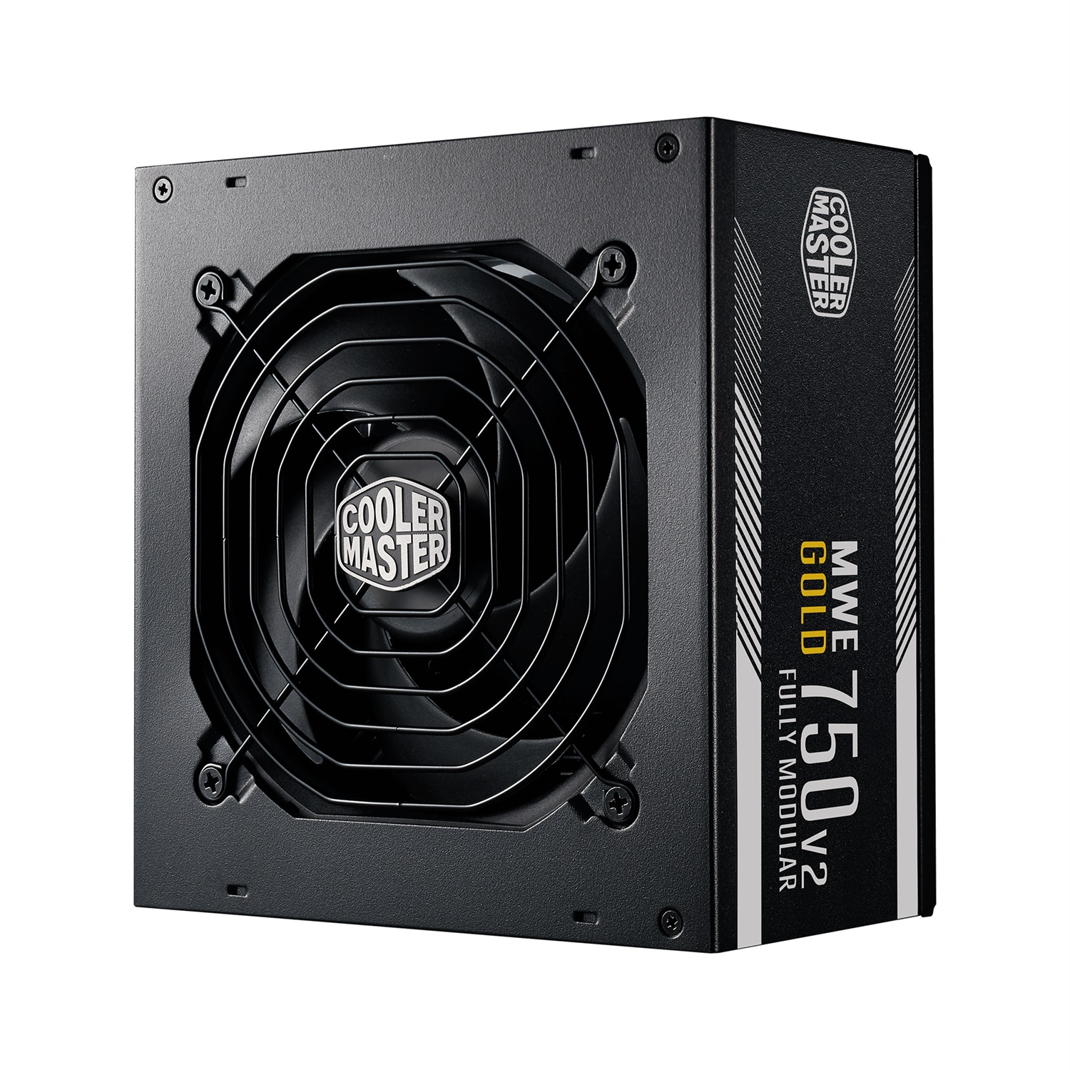 Cooler Master MWE Gold 750 - V2 Alimentatore Completamente Modulare 750W 80 PLUS Gold con Ventola HDB da 120mm e Cavi Piatti Neri