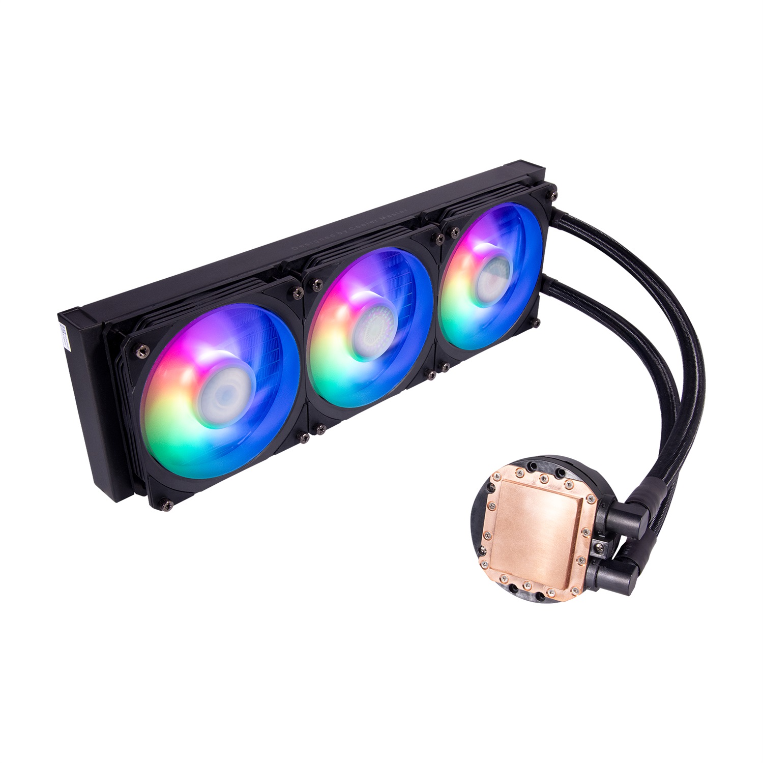 Cooler Master MasterLiquid PL360 Flux - Kit di Raffreddamento a Liquido AIO 360mm con 3 Ventole 120mm, RGB Indirizzabile, Compatibile con AMD e Intel