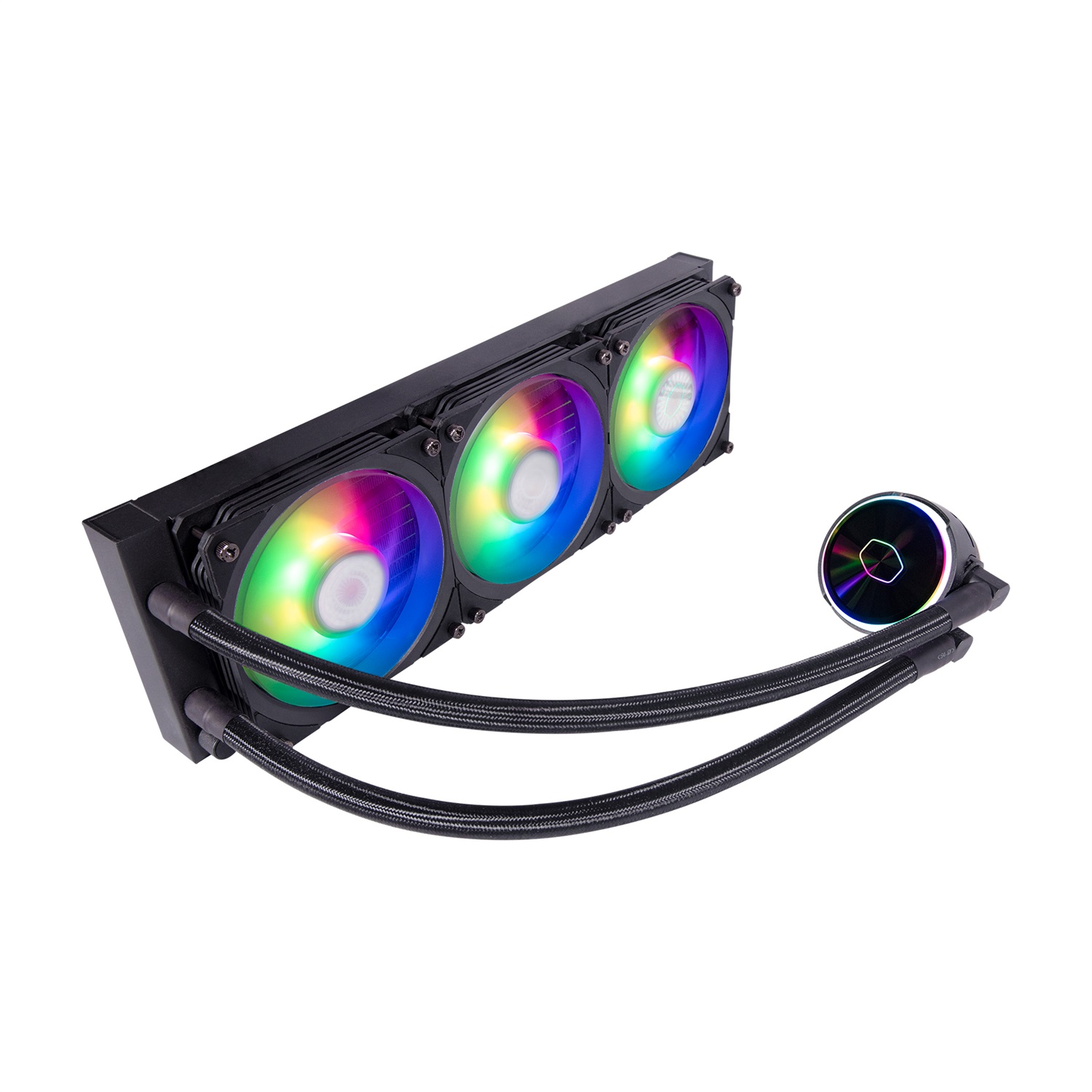 Cooler Master MasterLiquid PL360 Flux - Kit di Raffreddamento a Liquido AIO 360mm con 3 Ventole 120mm, RGB Indirizzabile, Compatibile con AMD e Intel