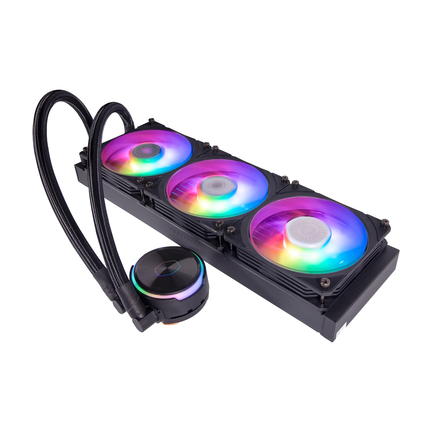 Cooler Master MasterLiquid PL360 Flux - Kit di Raffreddamento a Liquido AIO 360mm con 3 Ventole 120mm, RGB Indirizzabile, Compatibile con AMD e Intel